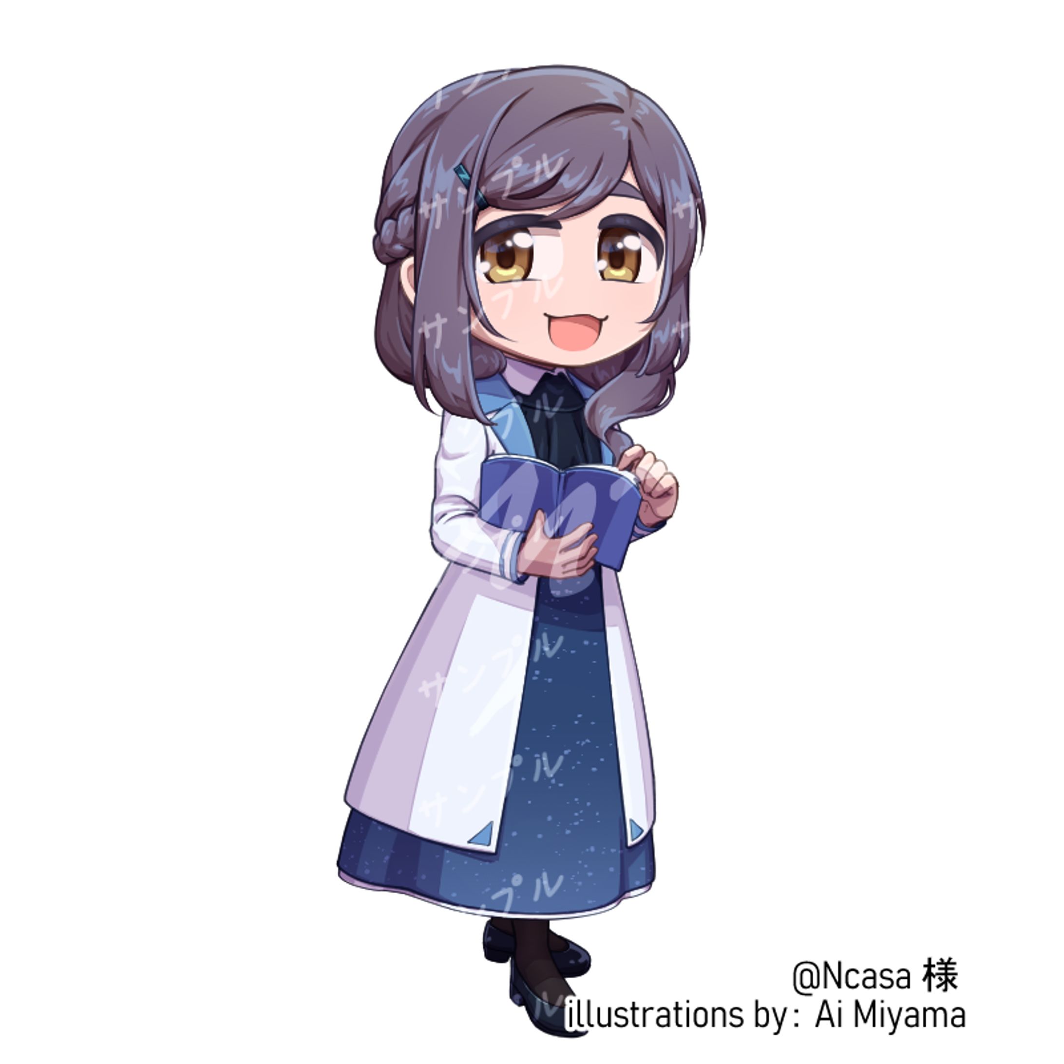 白衣のお姉さん立ち絵-1