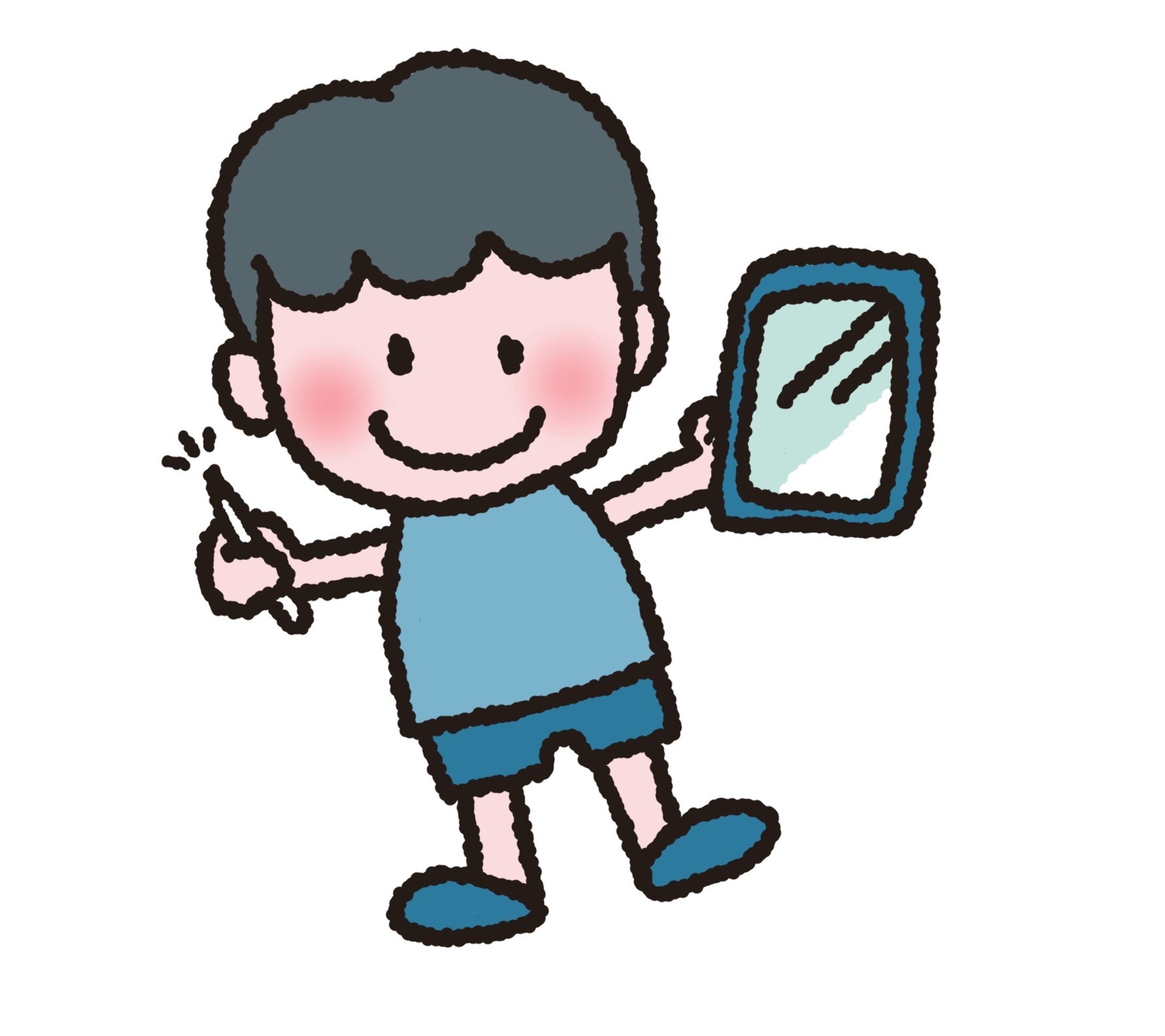 iPadが好きな男の子-1
