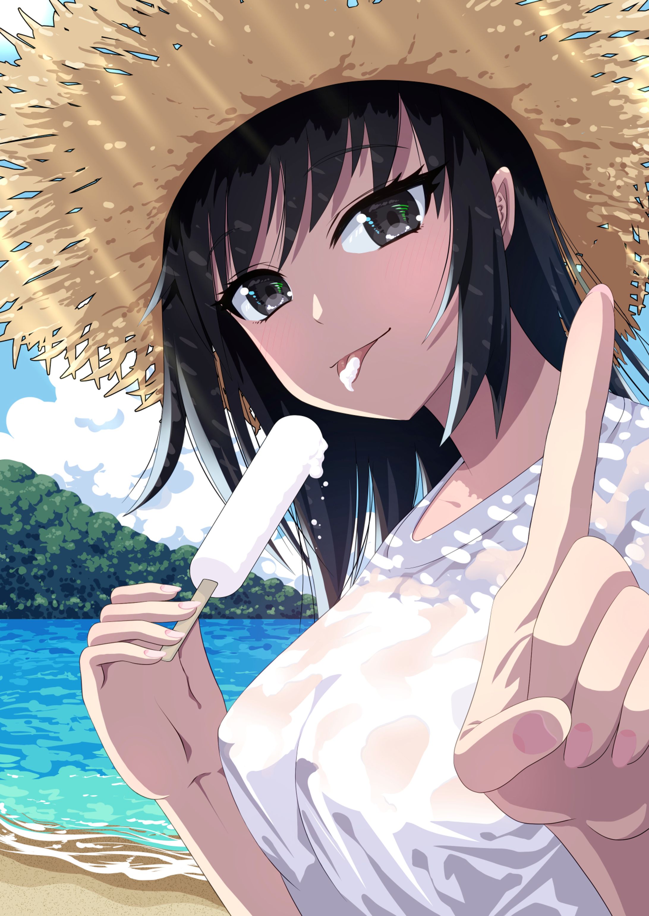 夏の海デート-1