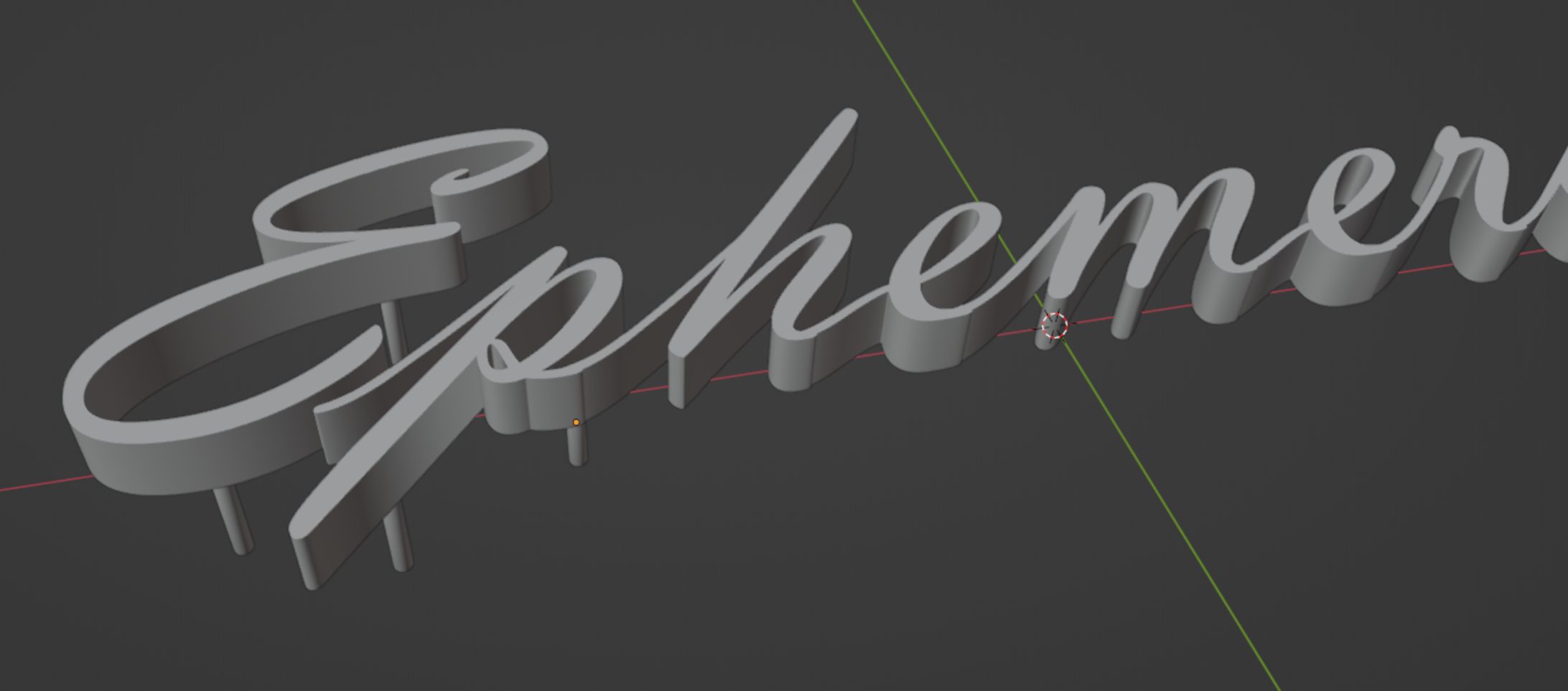 2022/12　イベントロゴ3Dモデル作成-1