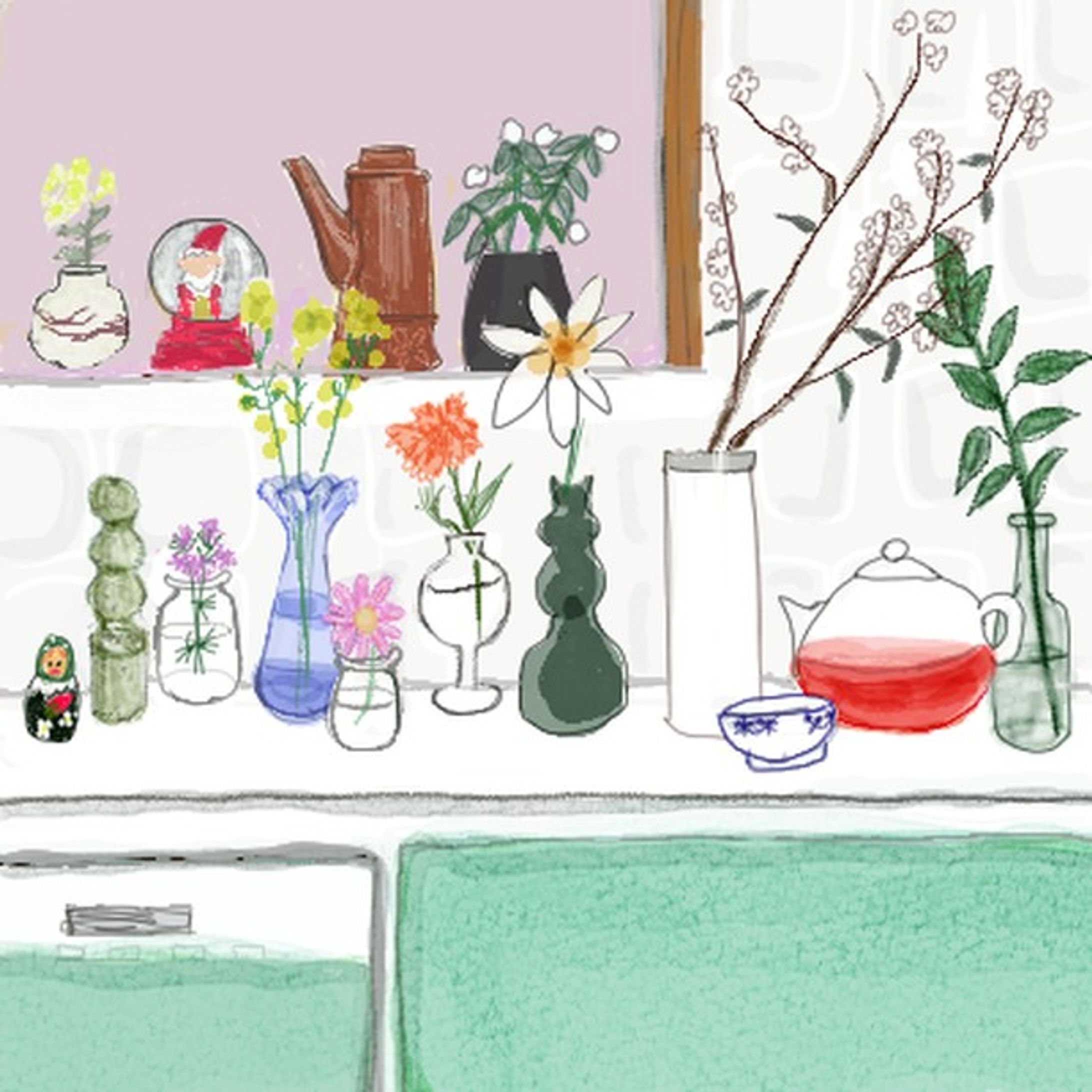 #illustration #studioclip #kitchen#chara-1