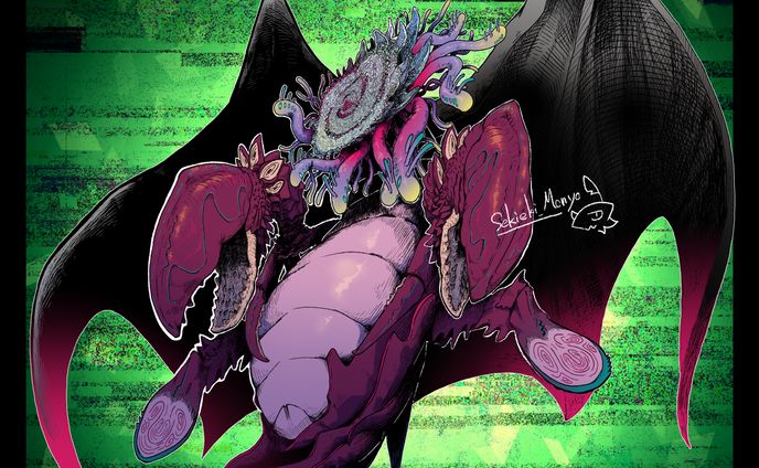【イラスト】モンスターデザイン「ミ＝ゴ」