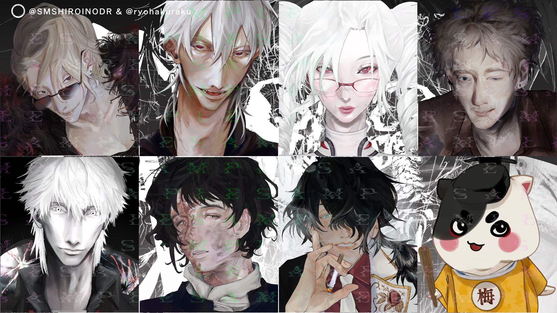 オリジナルキャラクターの差分一覧&ディスプレイデザイン-1