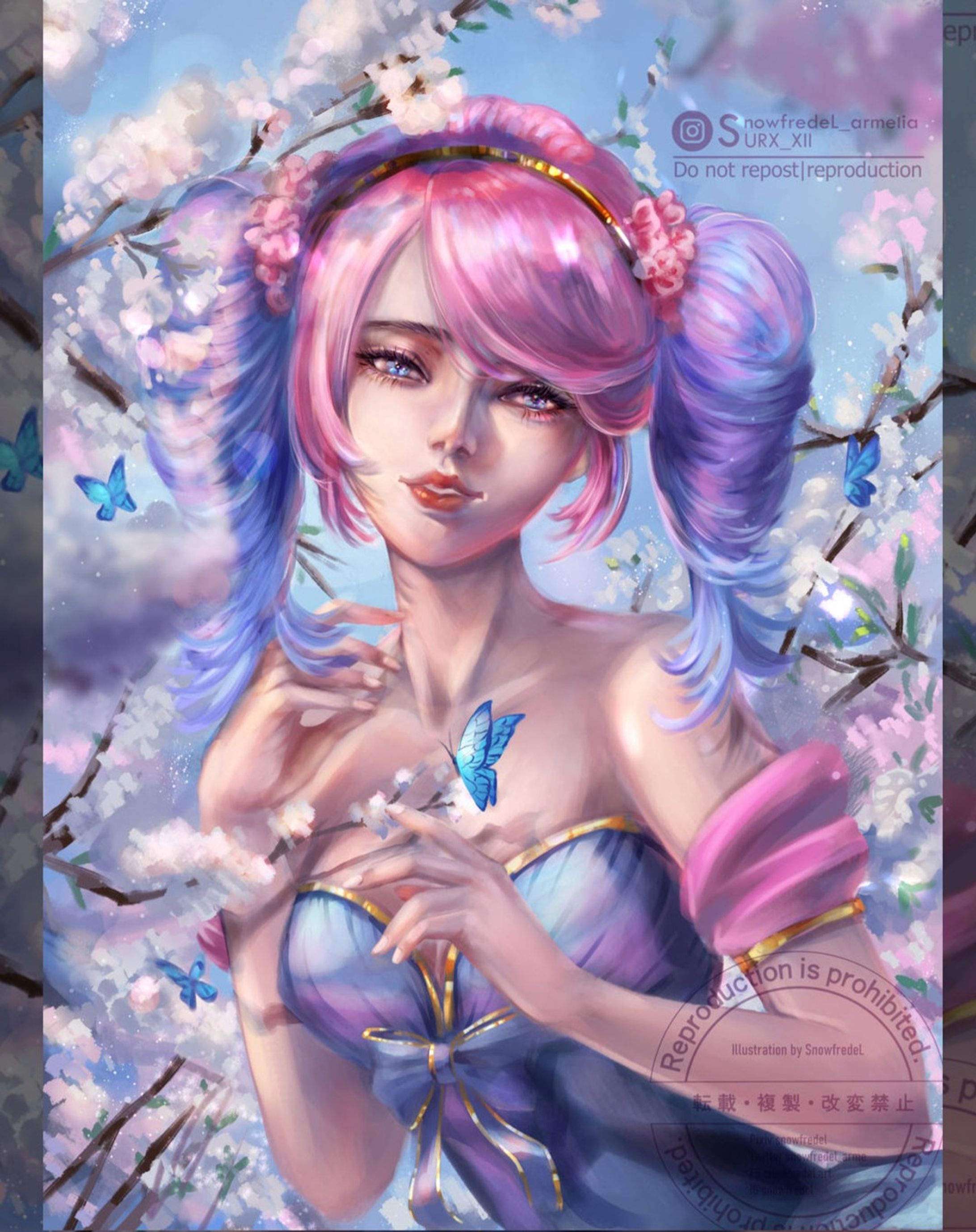 Challenge myself again with this style of paint, does anyone miss this type from the previous golden apple post?

🌸Joining the #DTIYS hosted by @seiorai #springwithwacom
❤️Save, share, or any support and you will make my day 😇❤️

💮Note: Swipe to the right for the closeup, and the last page for the original.

🌸I don't do this style so often compared to my usual thick-feel paint, since it takes more time to correct many things and it always comes as adding the line in the end ( which I shouldn't), but the last one (with the golden apple) turns out fine (at least I feel like that) so I wish I could challenge again.
btw, I think this to too much different gap in the difficulty level from the last one (...my decision), since it's so much more work than I think, and the color ( along the reference design like blue together with pink is quite hard for me. Though I wish I had more time to add more accessories as I like and dig down the details for flowers which may take a decade T_T >W< (since it's almost the deadline) I enjoy the difficulty I challenge myself within a time frame.

🌸I intended to join this DTIYS since the first time I saved the post in my list, I didn't join her last DTIYS so this time, this is a must. The spring fairy theme is so dreamy for me I imagine the scene under the sunlight so I draw this one in the daytime scene.

Hope you like this

------------------------

♦ Fanart, digital art, character art, semirealism, semirealist, illustration, illustrator, clipstudiopaint, drawing, anime, painting, arts, artist, character design, fantasy art, girk drawing, portrait, painting, digital painting, digital artist, semirealistic

@wacomromania @wacom
#fantasyart #semirealism #characterart #madewithwacom #animedrawing #digitaldrawing #characterillustration #semirealism #dtiyschallenge #characterdesign #digitalillustration #digitalartist #illustrationartists #portraitart #animeillustration #semirealisticart #portraitdrawing #animeart #イラスト #デジタルアート #컨셉아트 #드로잉 #그림챌린지 #artistoninstagram #일러스트 #아이패드드로잉 #fairyart #fairytale-1
