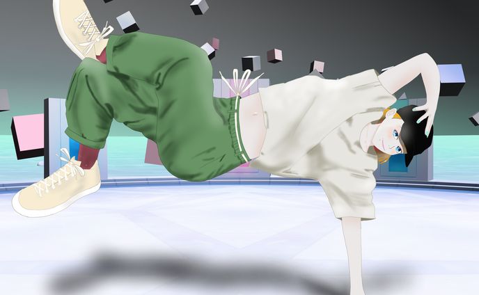a woman who does breakdancing