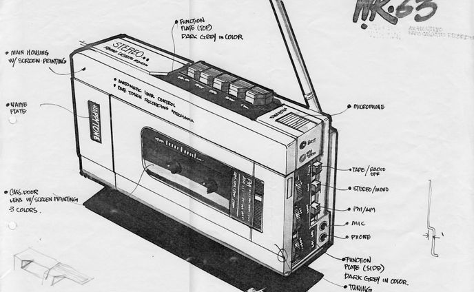 radio cassette player