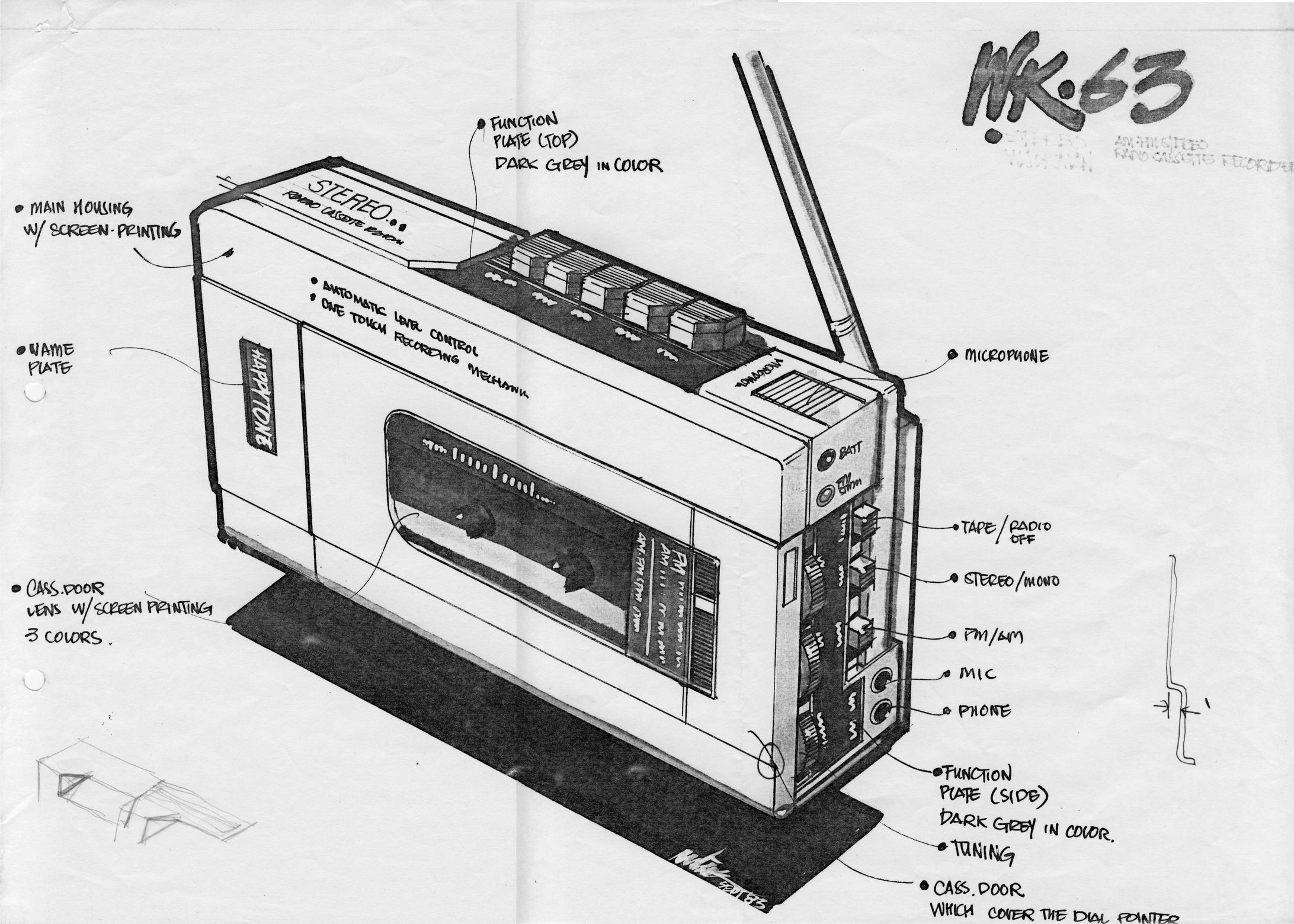 radio cassette player-1