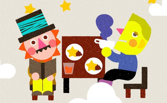 sun & moon☀️☕️🌛

rojica (@rojica.cafe ) 
個展「REEL」５日(日)  まで開催中🌟
.
.
.
.
.
#ロシトロカ #lositoloca
#rojica #ロジカ #rojicacafe #cafe #exhibition
#キャラクター #character #illustration #illustrationgram #playful #playfulillustration 
#eventspace #zakka #osakacafe #泉南カフェ 
#イベントスペース #イベント #event #15周年 #happyanniversary