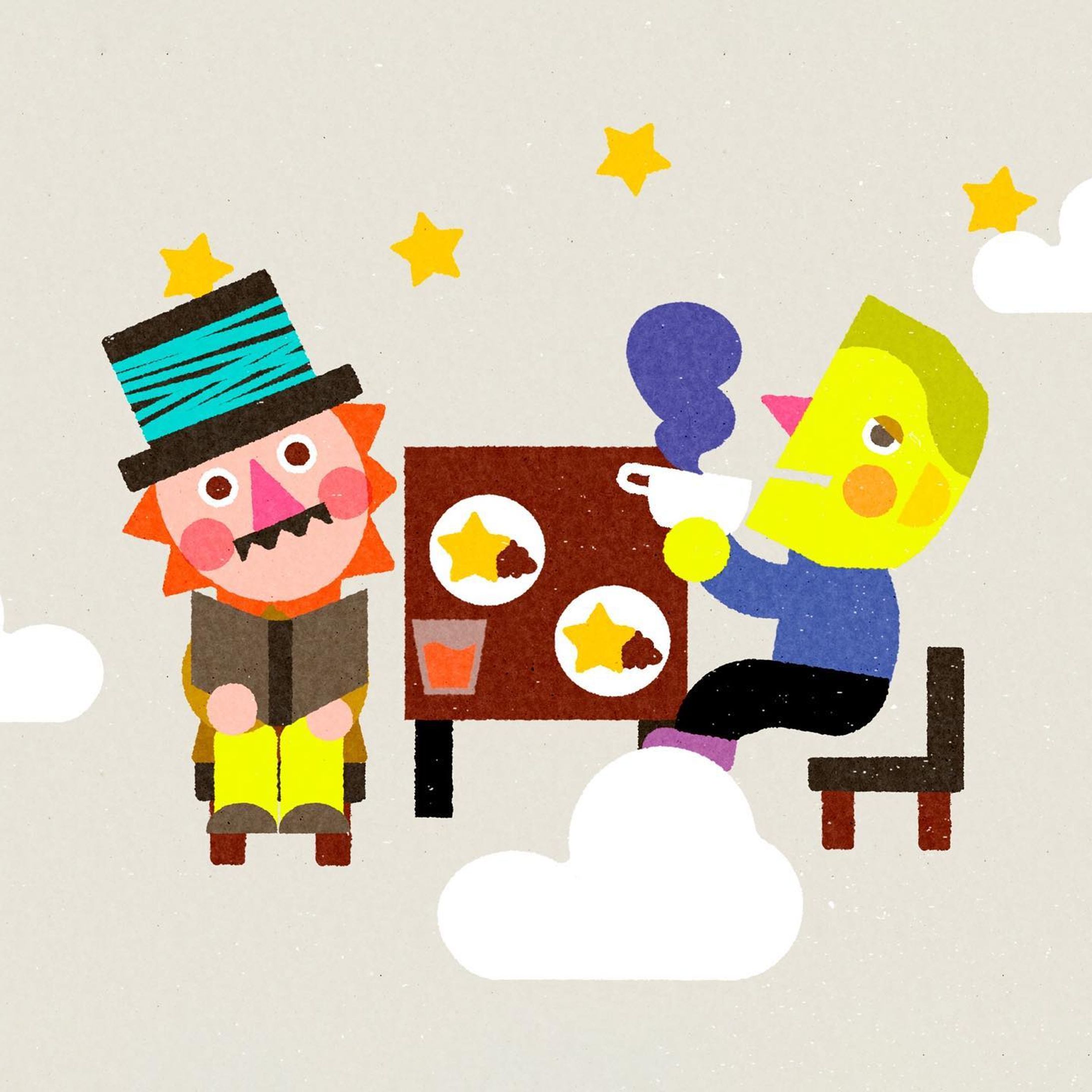 sun & moon☀️☕️🌛

rojica (@rojica.cafe ) 
個展「REEL」５日(日)  まで開催中🌟
.
.
.
.
.
#ロシトロカ #lositoloca
#rojica #ロジカ #rojicacafe #cafe #exhibition
#キャラクター #character #illustration #illustrationgram #playful #playfulillustration 
#eventspace #zakka #osakacafe #泉南カフェ 
#イベントスペース #イベント #event #15周年 #happyanniversary-1