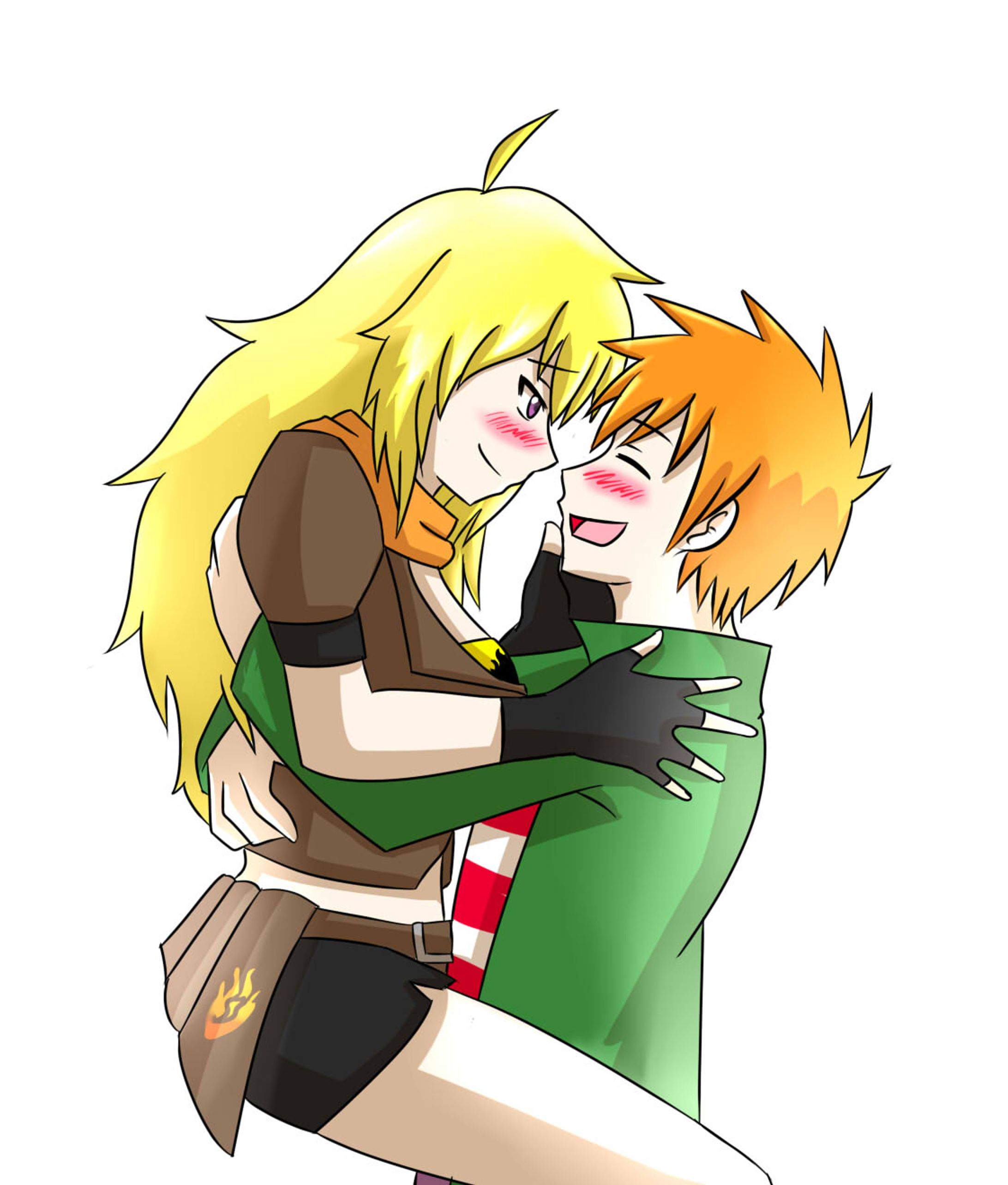 Ed Edd'n Eddy x Rwby - Ed x Yang-1