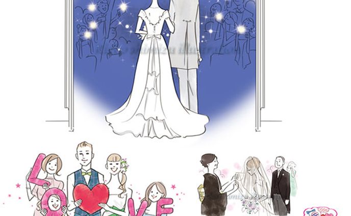 wedding、chibi