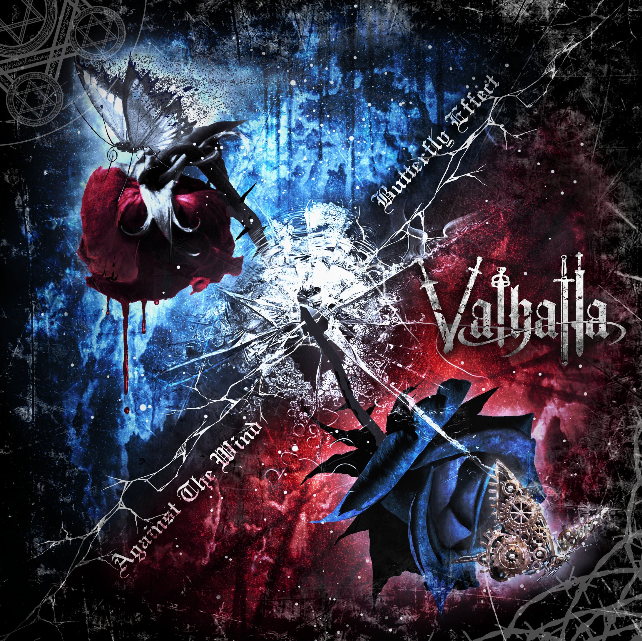 Valuhalla「Butterfly Effect/Against The Wind」　CDcover illust-1