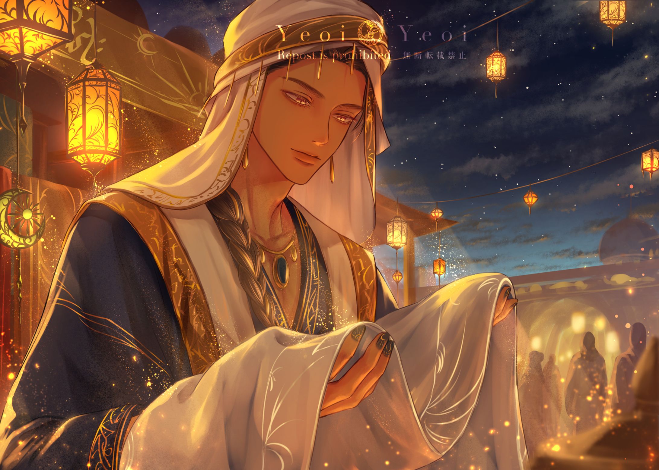 【背景付き一枚絵】Character + Background-1