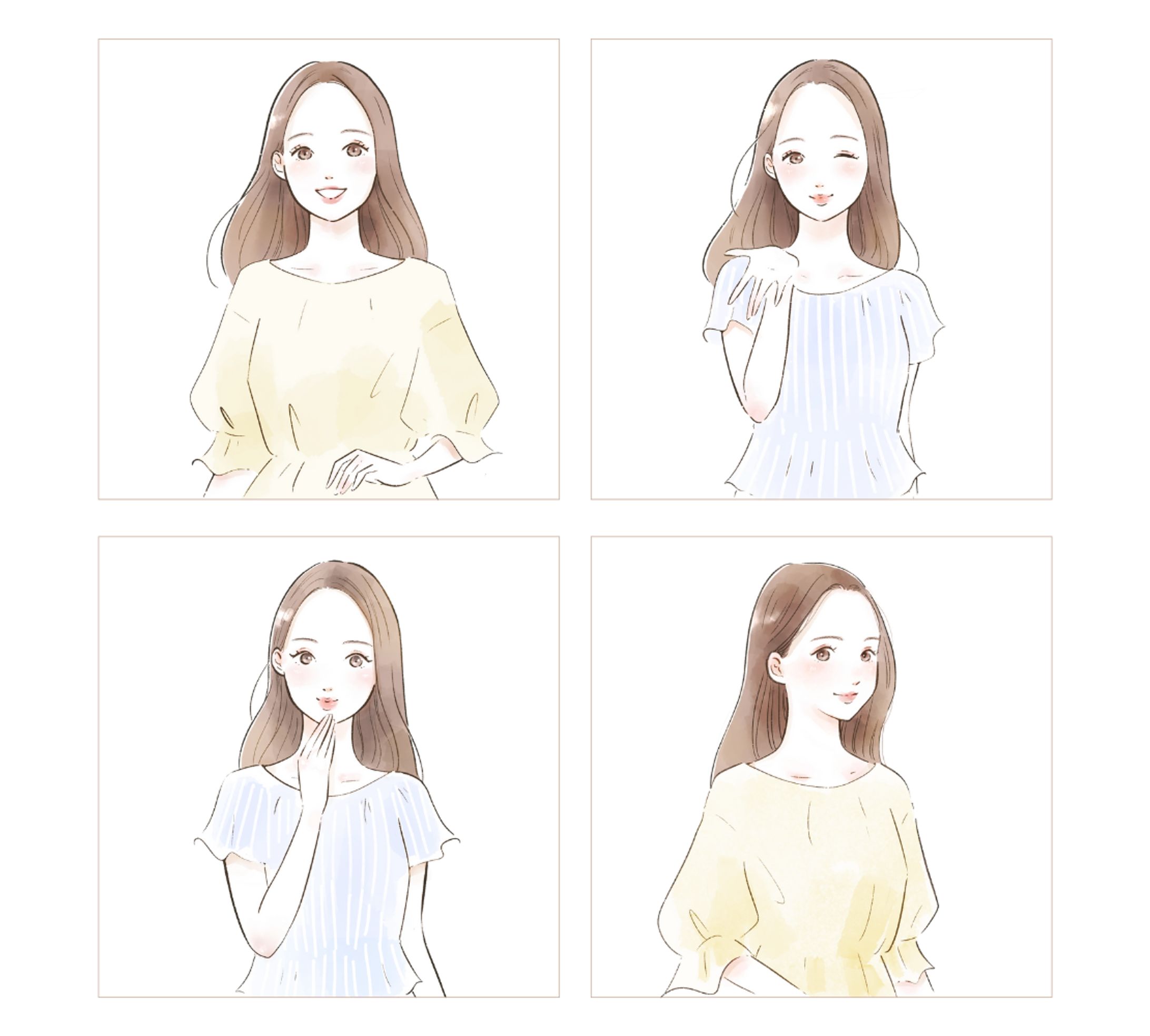 化粧品会社様のWebサイト／SNS投稿用イメージキャラクター-1