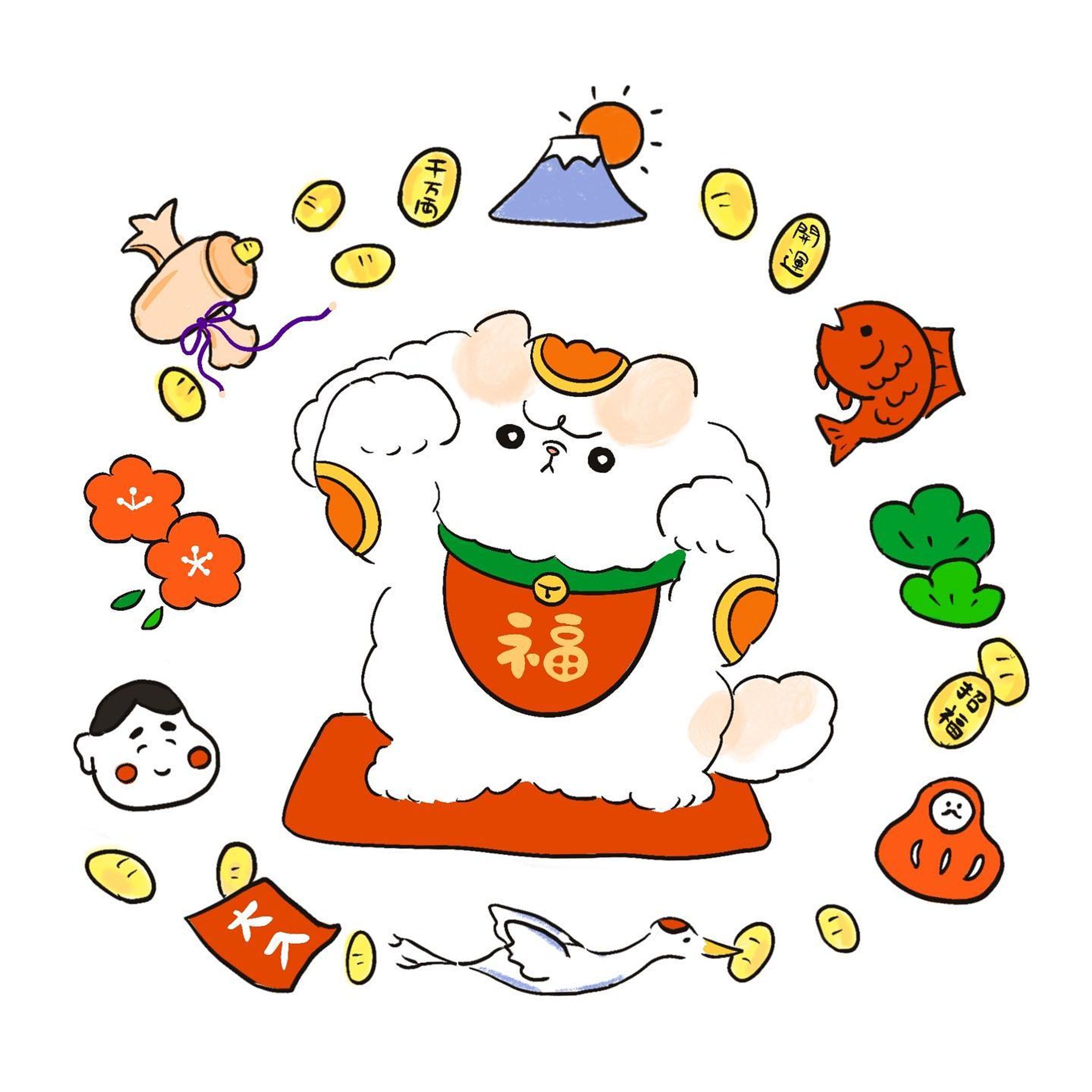 招き猫イラスト-1