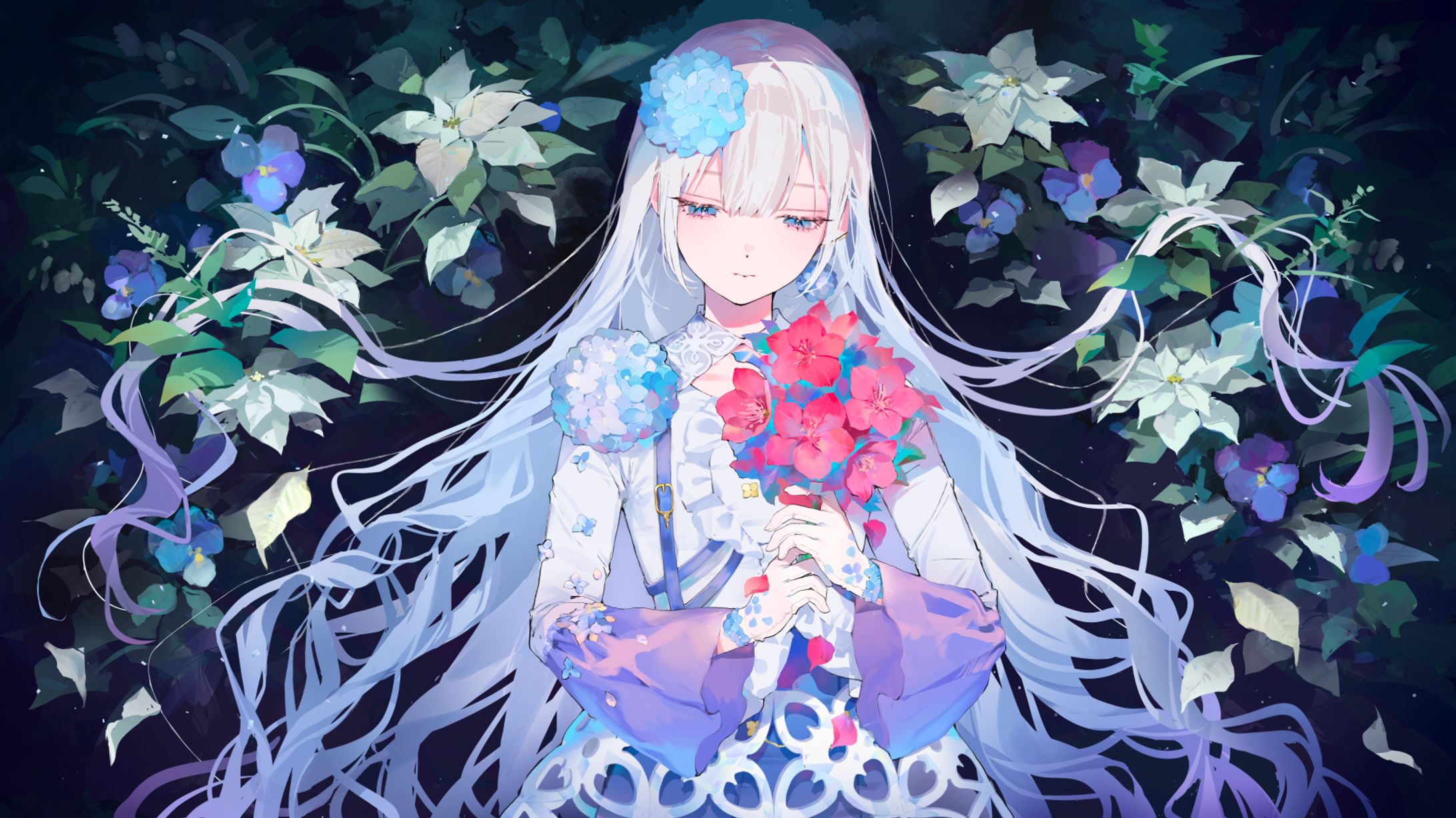 妃那子様『花の唄』歌ってみたサムネイルイラスト-1