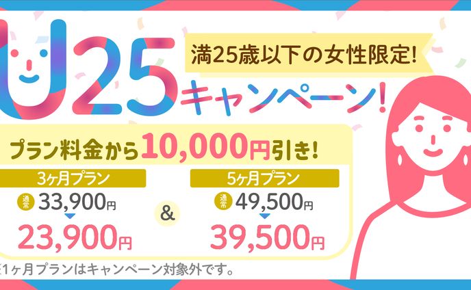 ヒトオシU25キャンペーンバナー