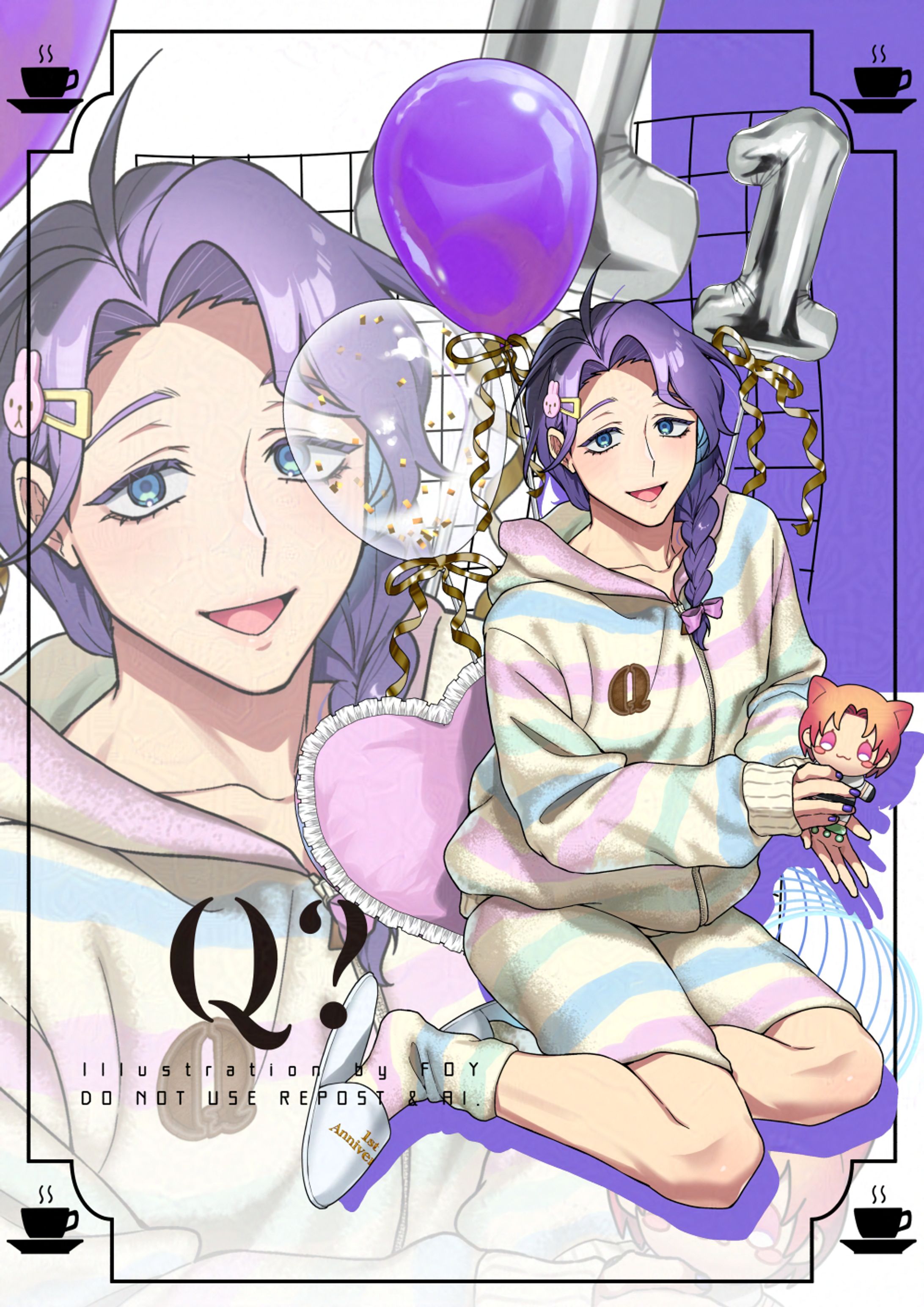 MaMaプロダクション所属Vライバー-優木紫織 1周年立ち絵-1