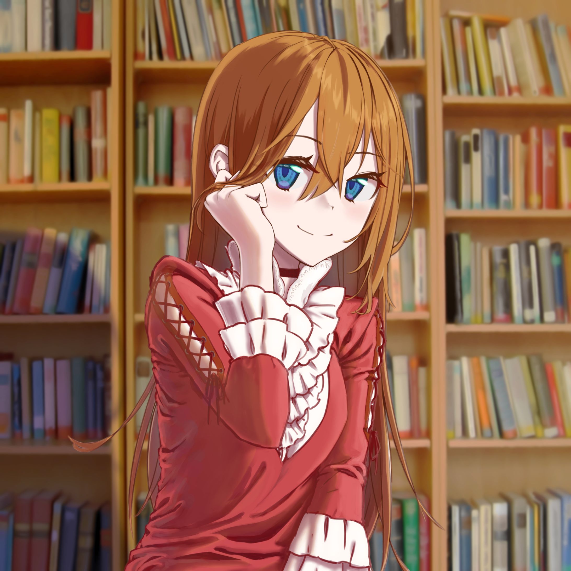 図書館の少女-1