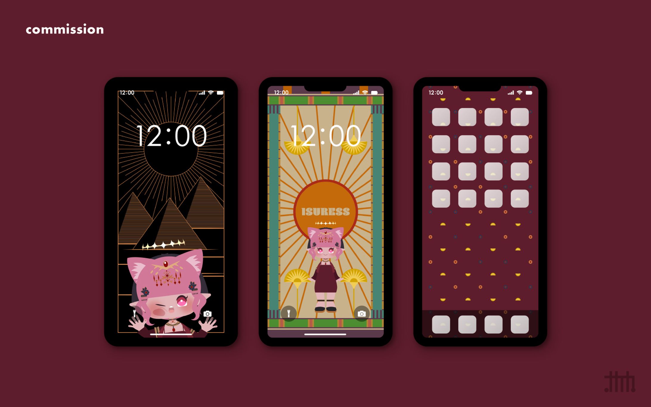【skeb】isuress様 スマホ壁紙-1