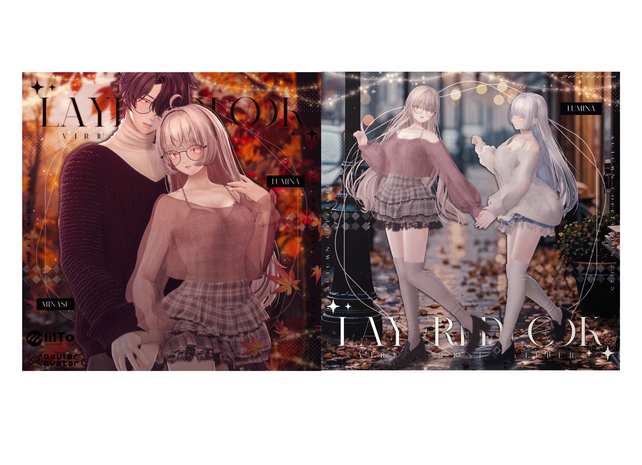 【共同BOOTH】VRChat向け衣装Layered Look-1