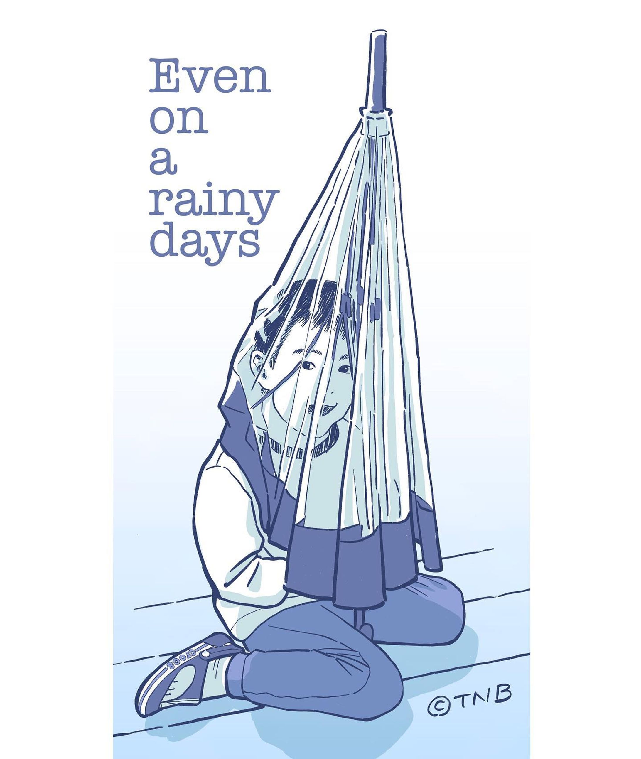 Even on a rainy day
#うちの息子のポートレイト
#illustration #portrait #boy-1