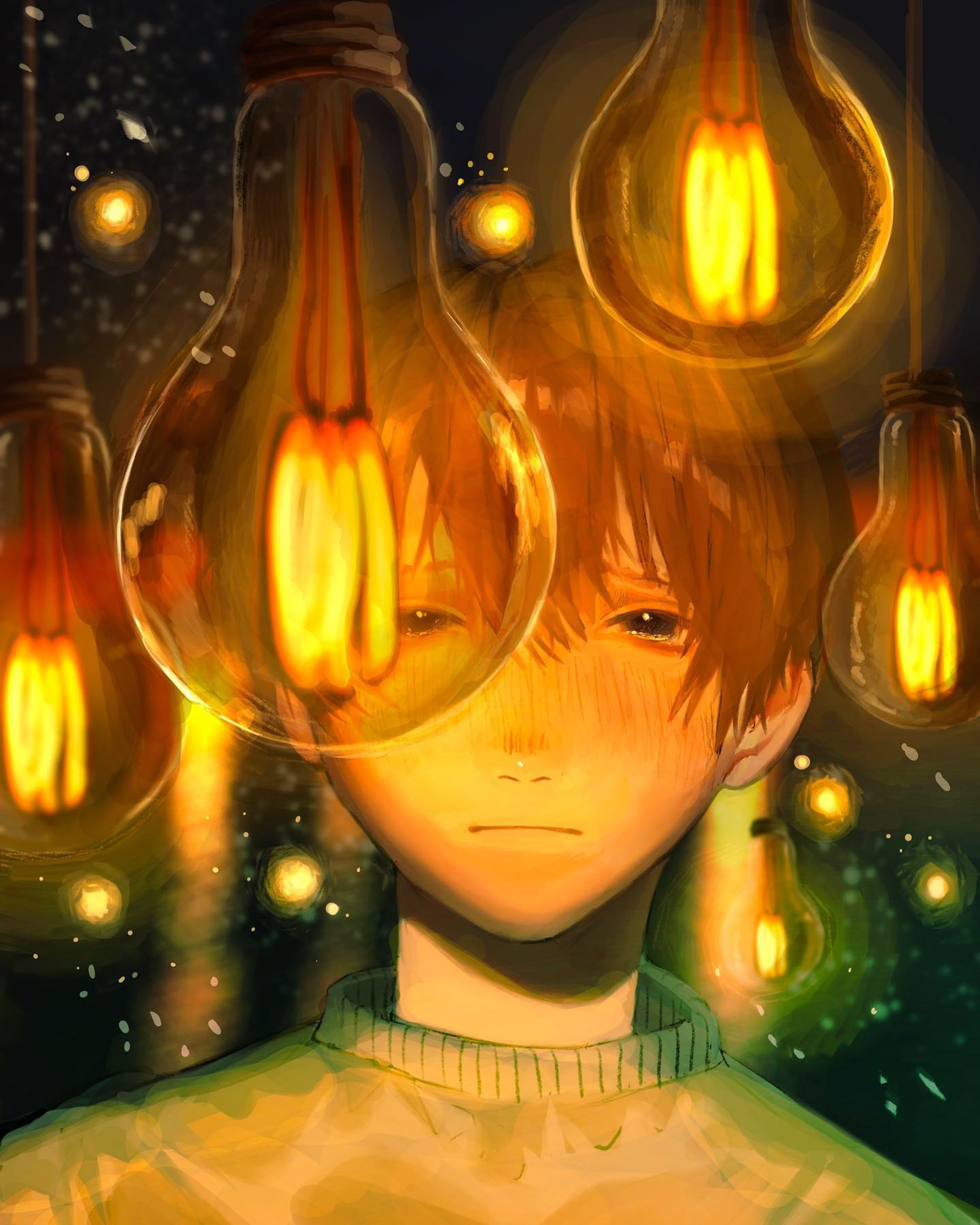 せめて  幸福な自殺であってほしい 

#illustration #創作 #イラスト #オリジナル #電球 #エモ #絵描きさんと繋がりたい #エモい #切ない #fllowme #myart-1