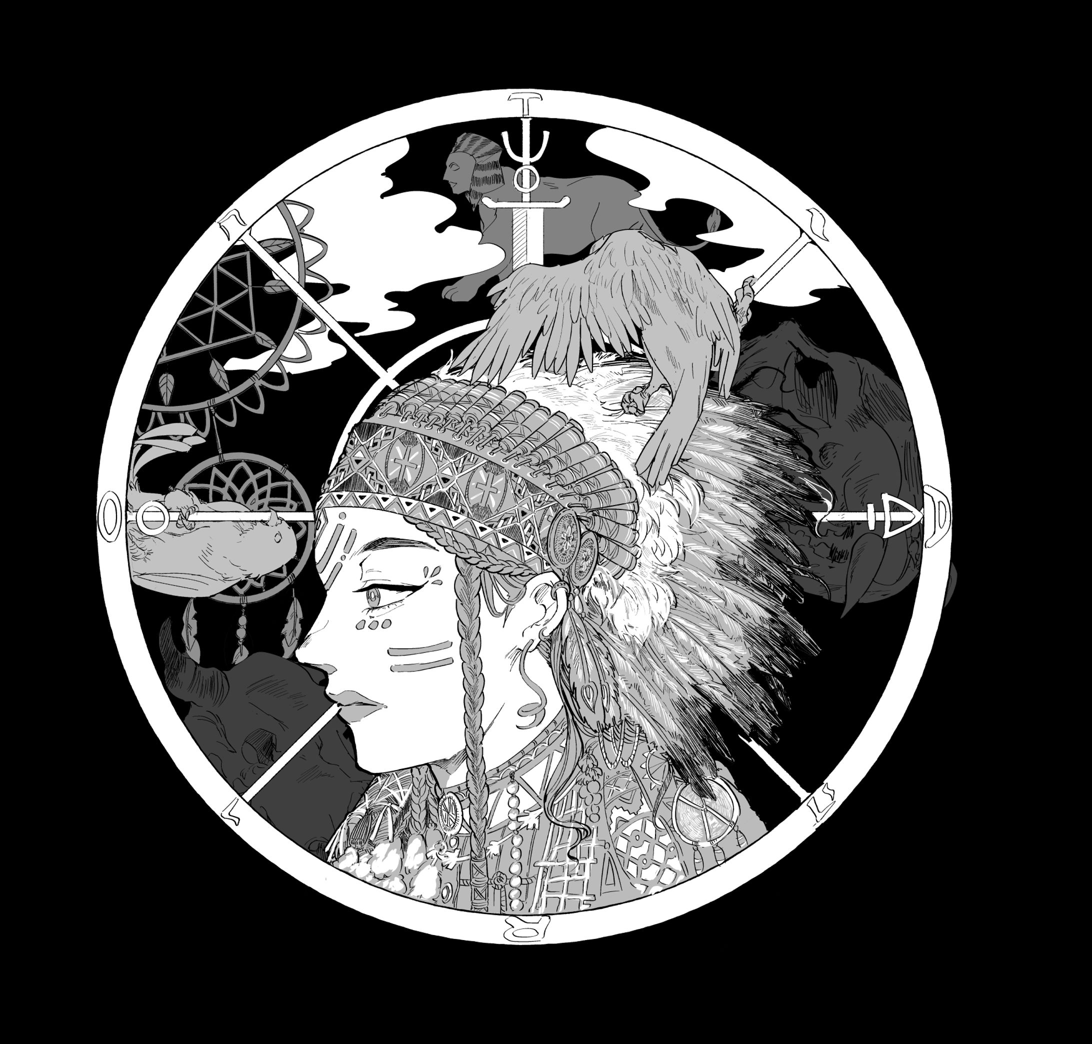 絵：モノクロ　(依頼絵込)-1