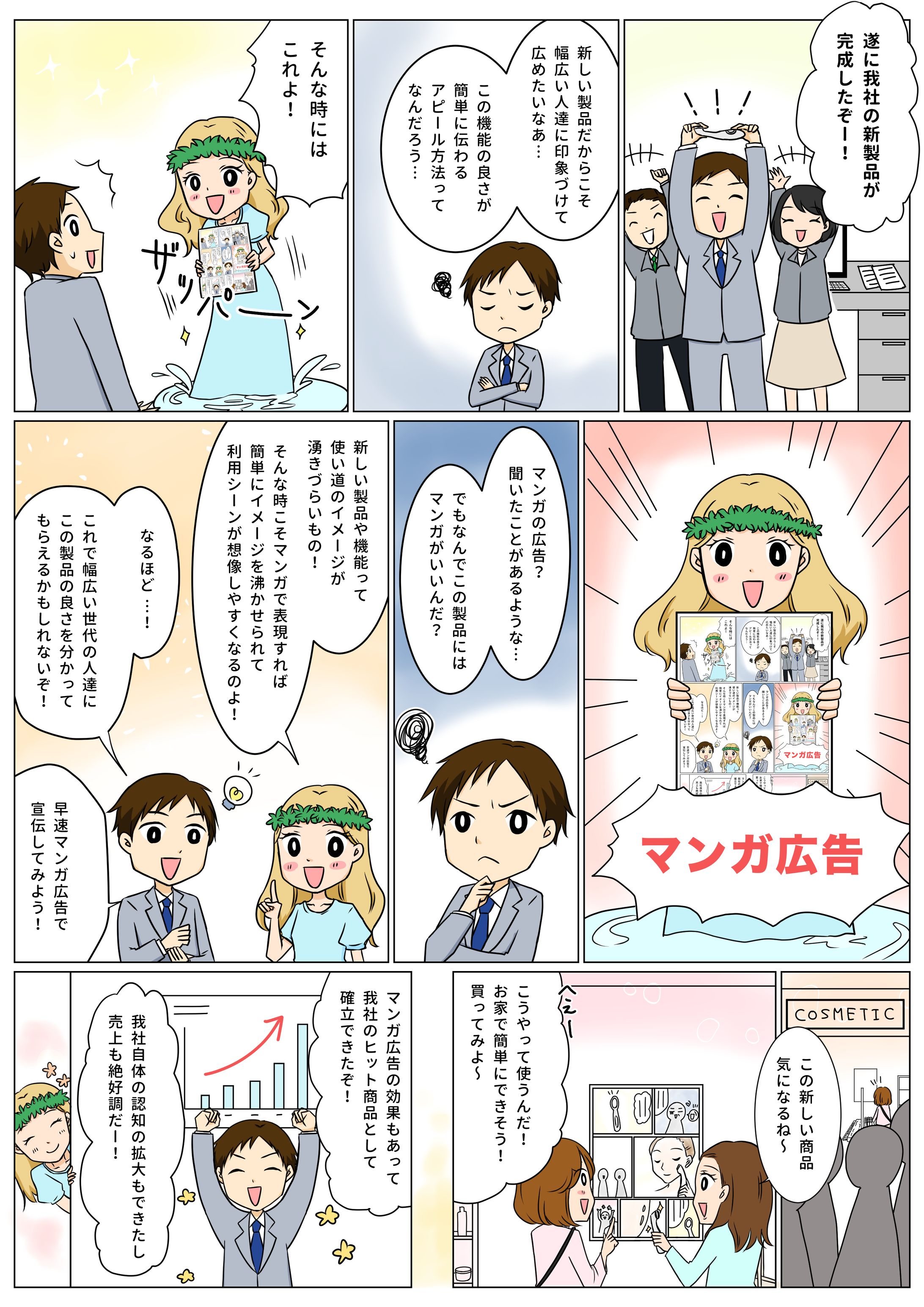 【株式会社ファインズ様】マンガ広告紹介まんが-1