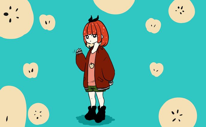 【瞳に果実】シリーズ　リンゴ担当
