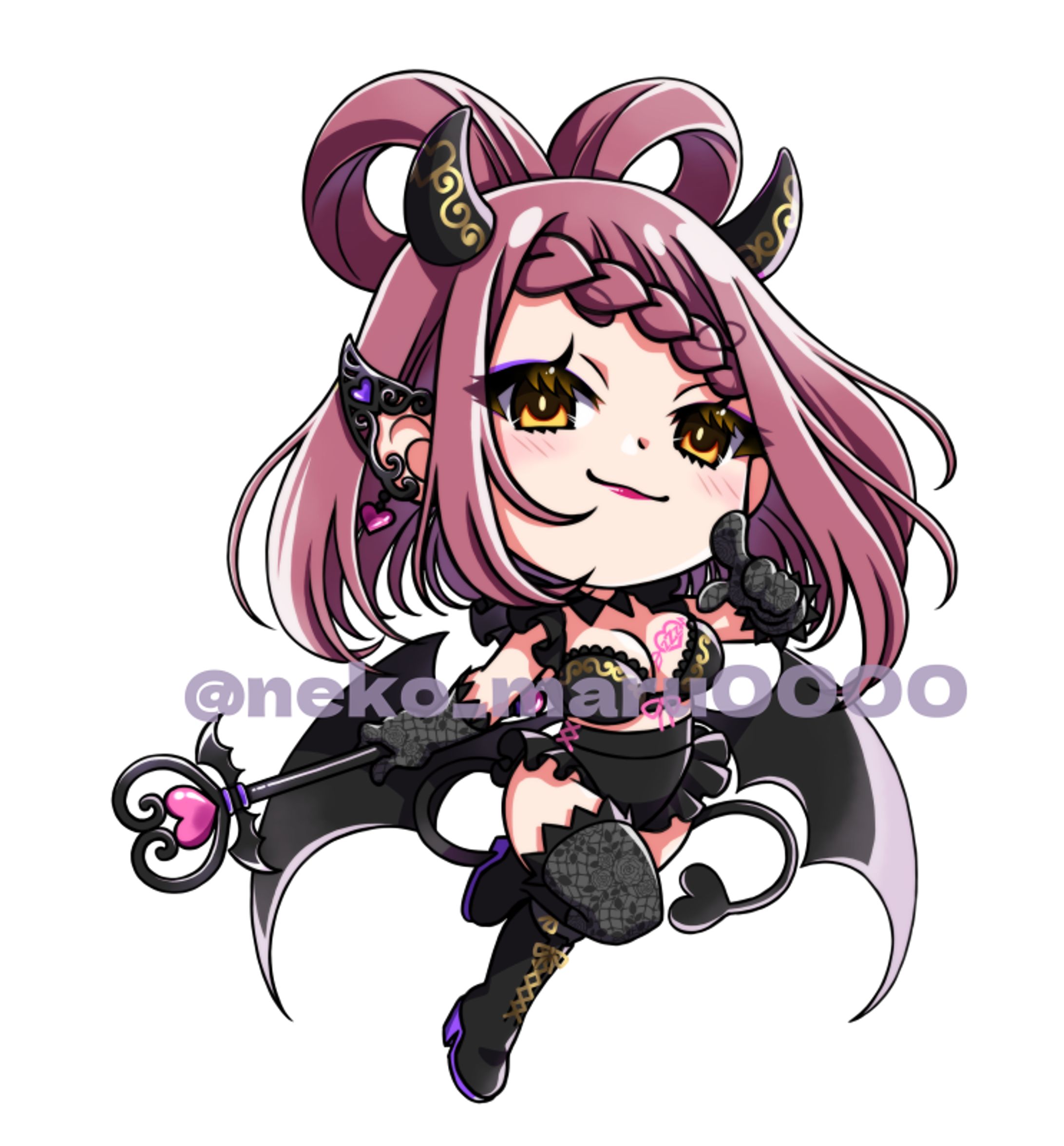 ねむい様 デフォルメ悪魔（ご依頼）-1