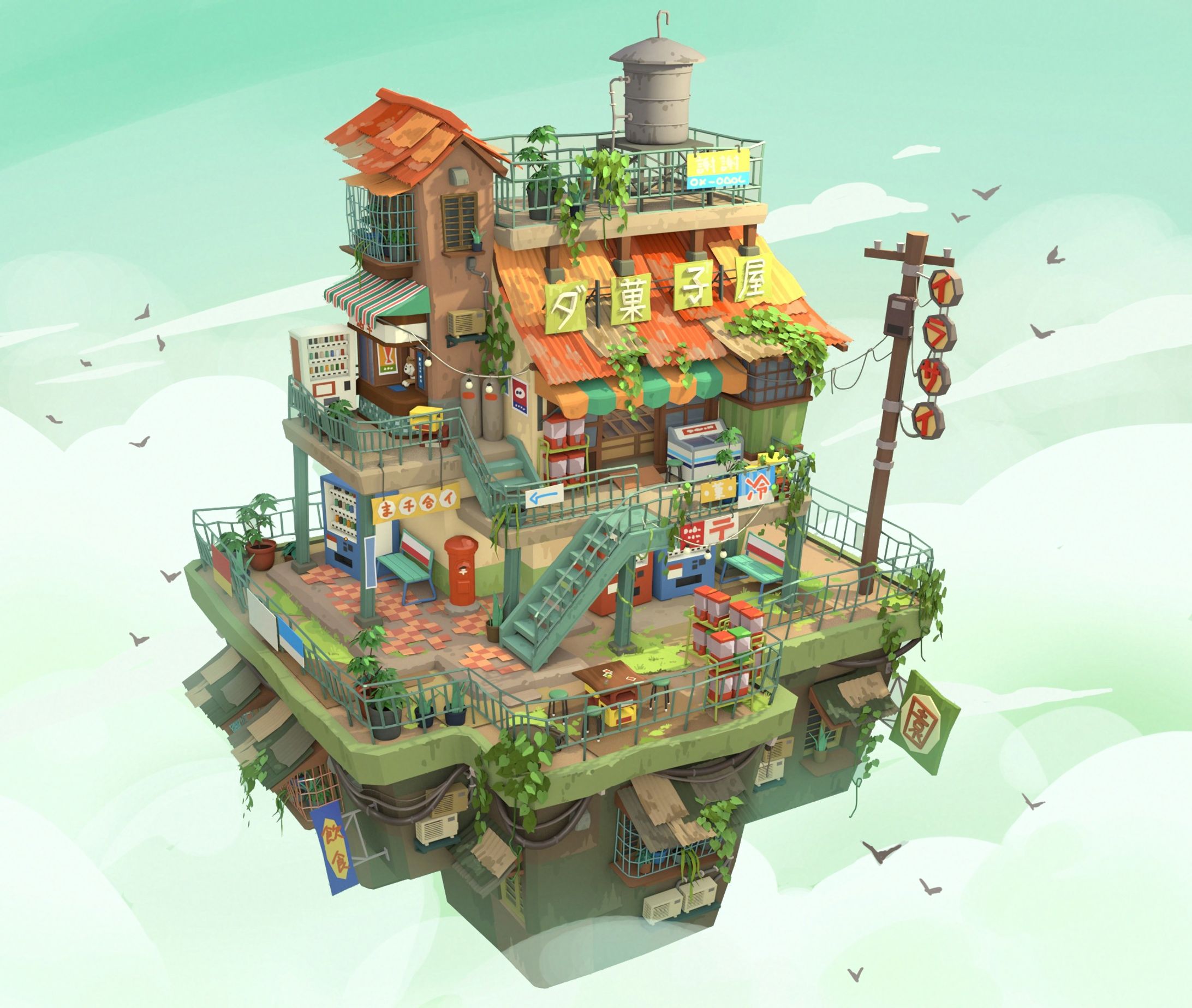 【個人制作】3D / 2Dイラスト-1