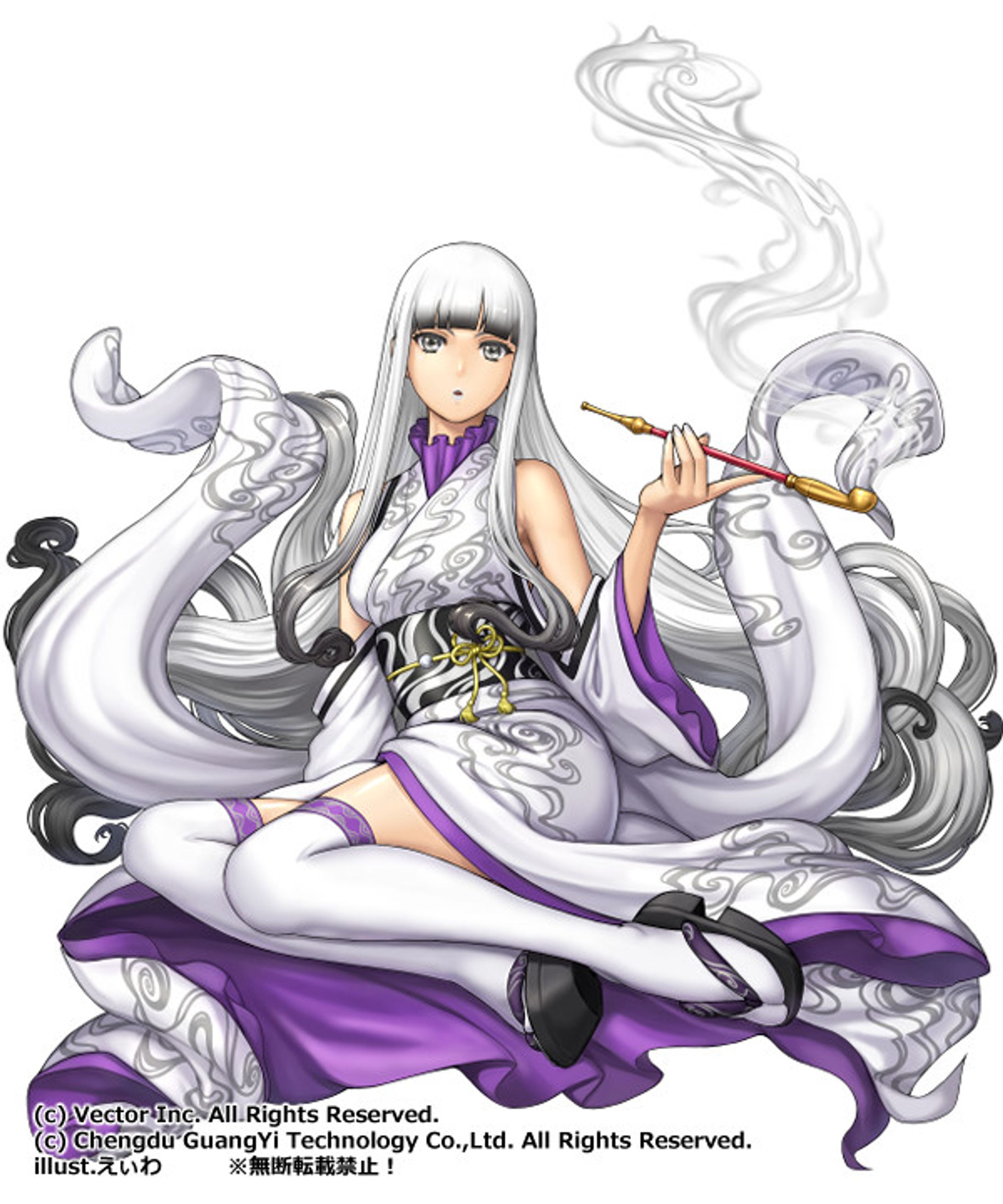 仕事絵　ゲームキャラクターデザイン（和風のキャラクター）-1