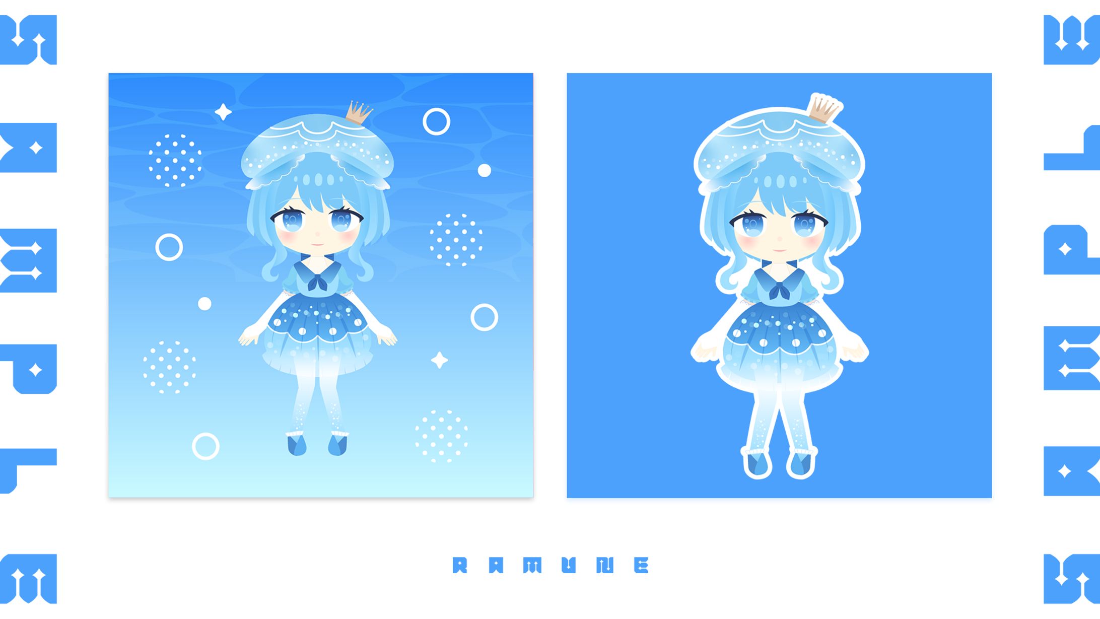 【VTuber】フラットイラスト制作実績【望月めあ様】-1