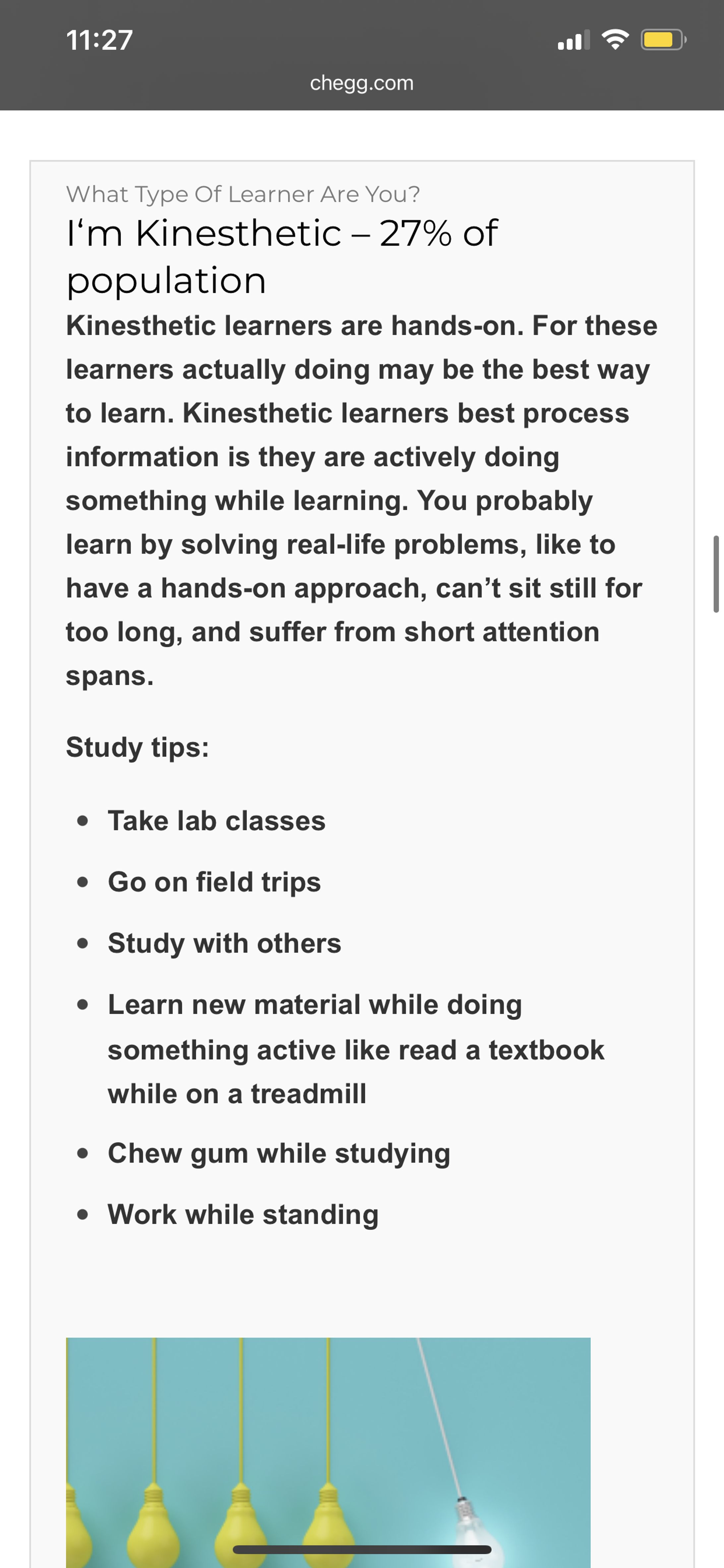 What type of learner are you quiz -1