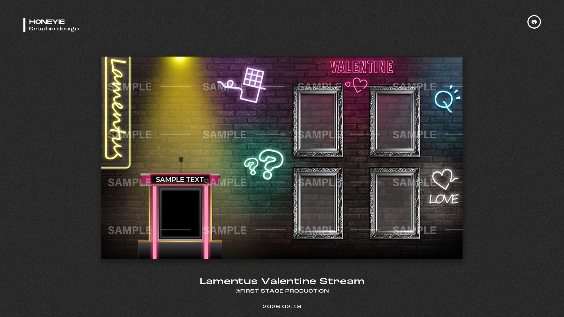 Lamentus valentine stream　背景デザイン-1