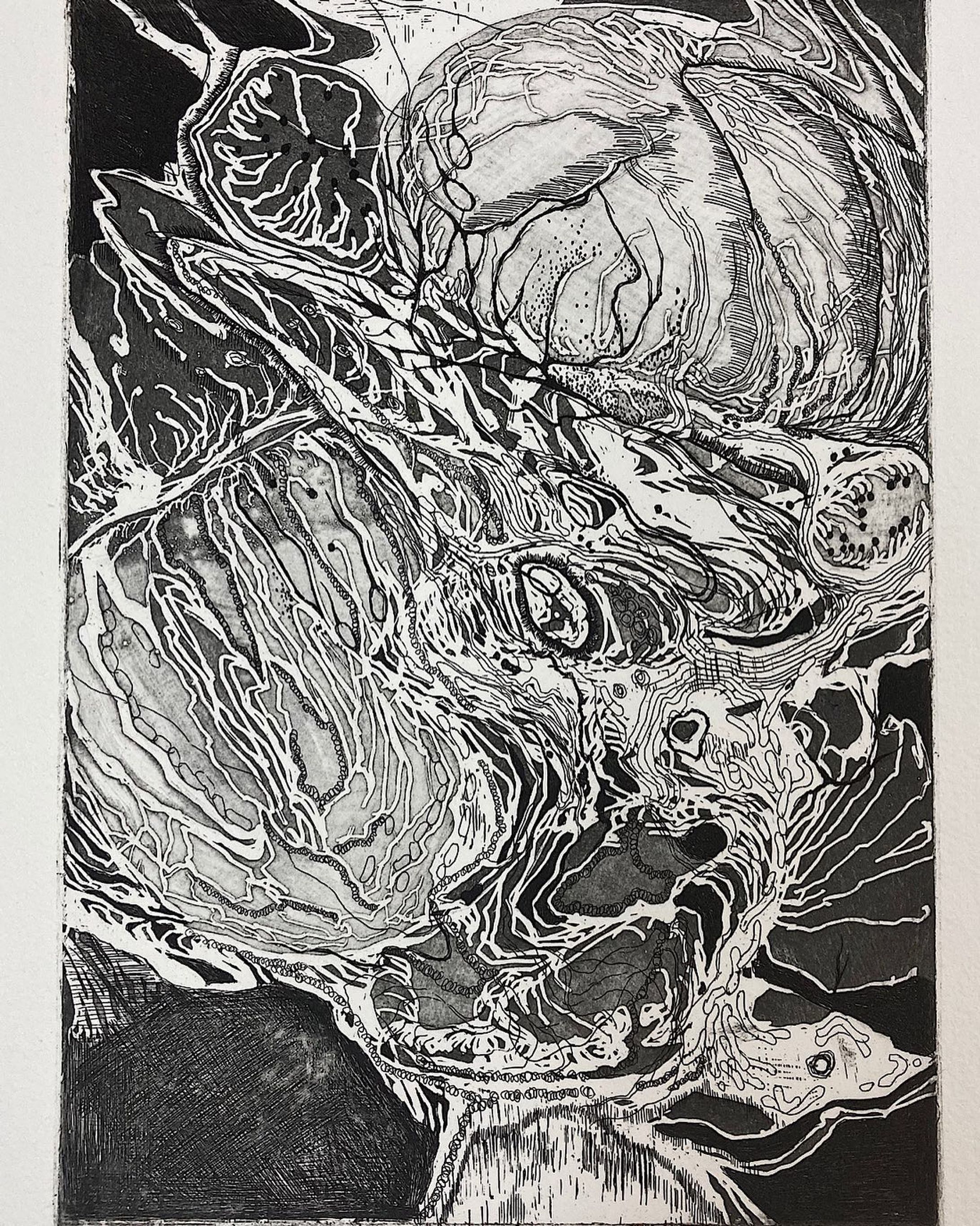 "synapse"
21㎝×15㎝
💫💫💫
#etching
#aquatint
#artworks-1