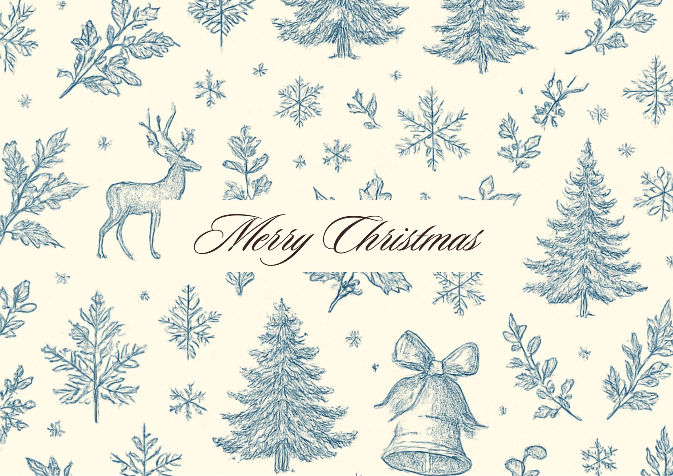 Merry Christmas｜A4サイズ 包装紙デザイン-1