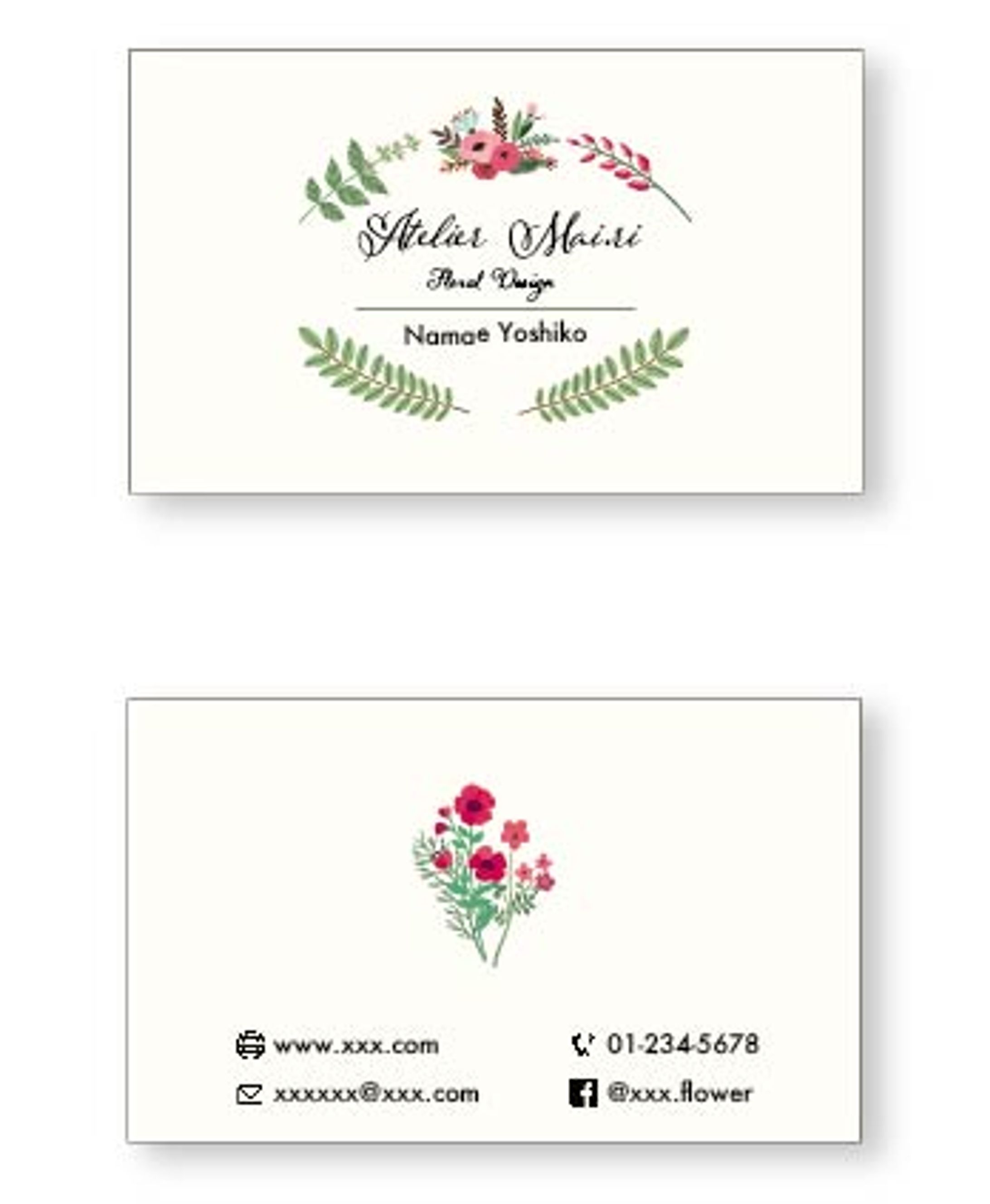 【flowerdesign】名刺-1