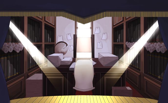 Vtuber様の待機画面と配信部屋