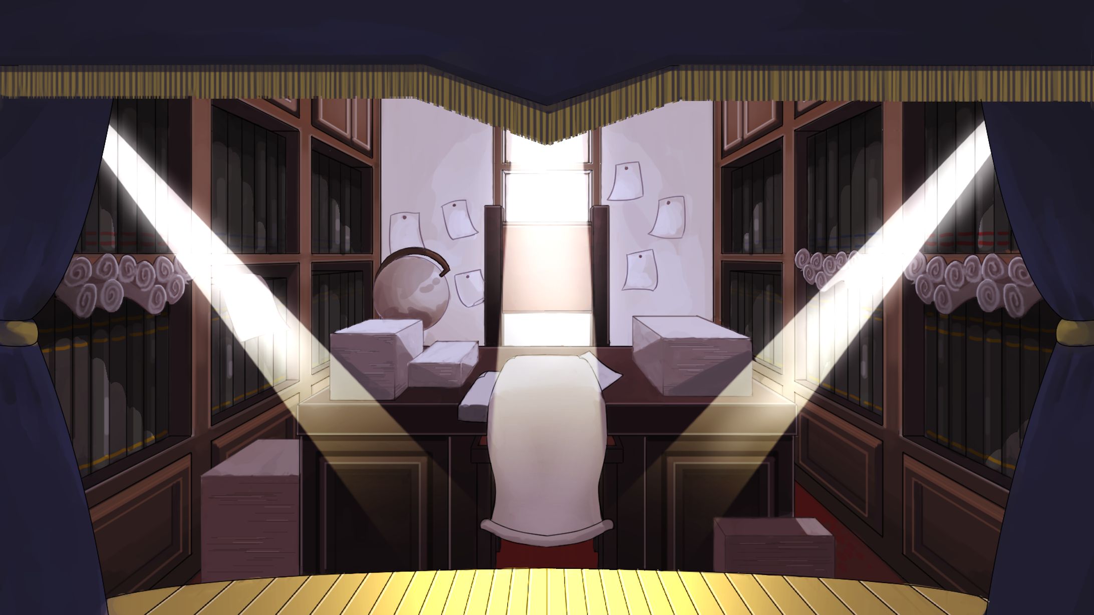 Vtuber様の待機画面と配信部屋-1