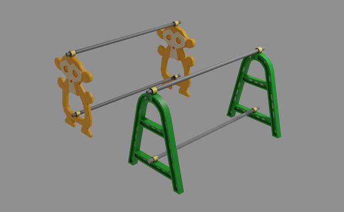 3Dモデリング A型バリケード