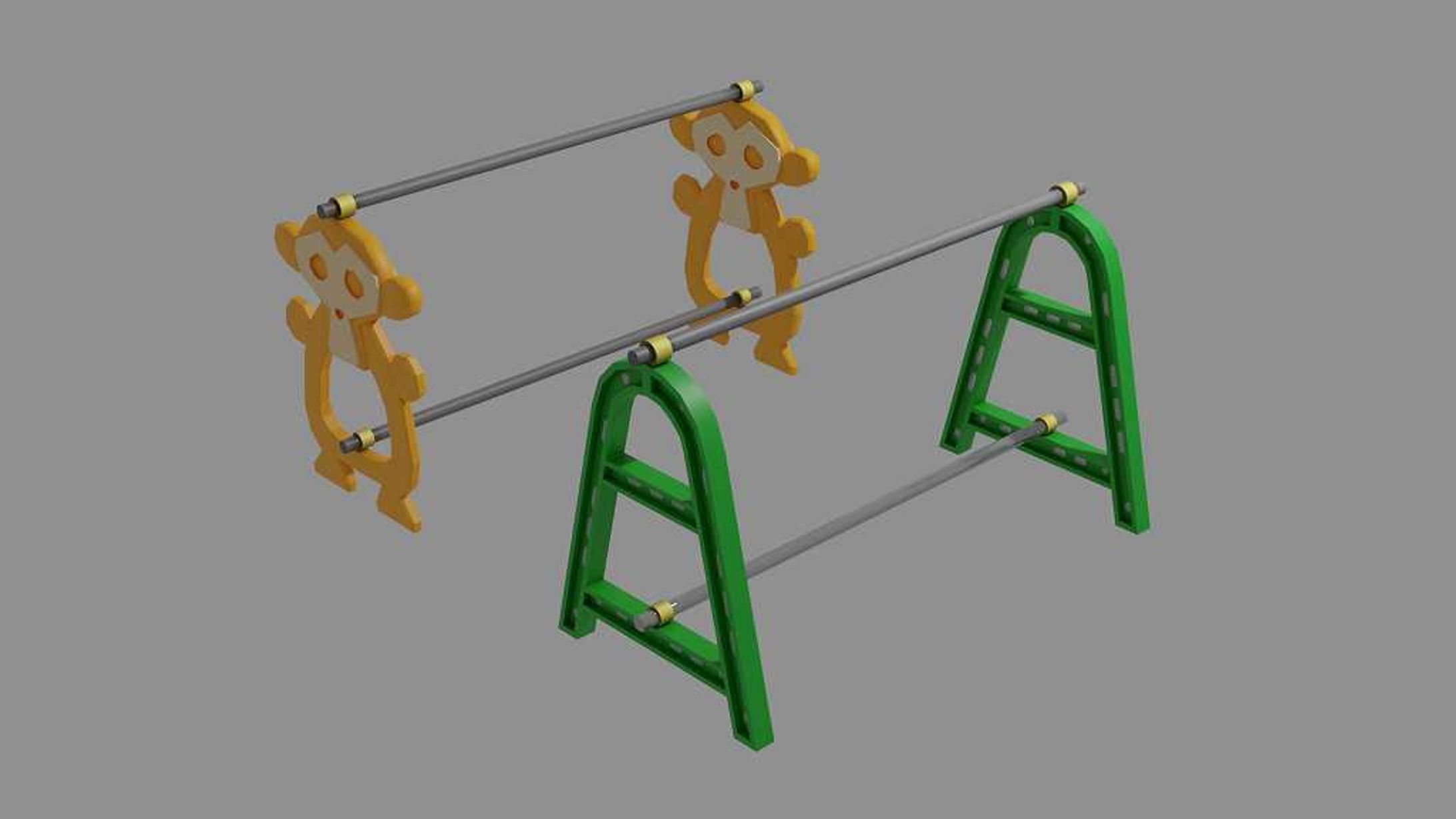 3Dモデリング A型バリケード-1
