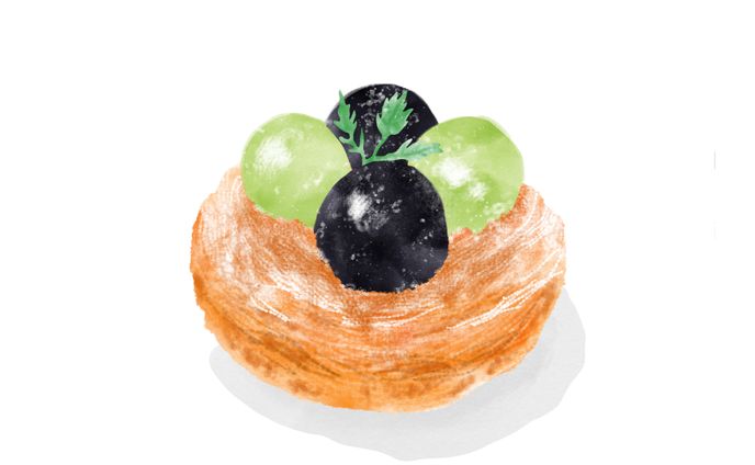 葡萄のデニッシュ