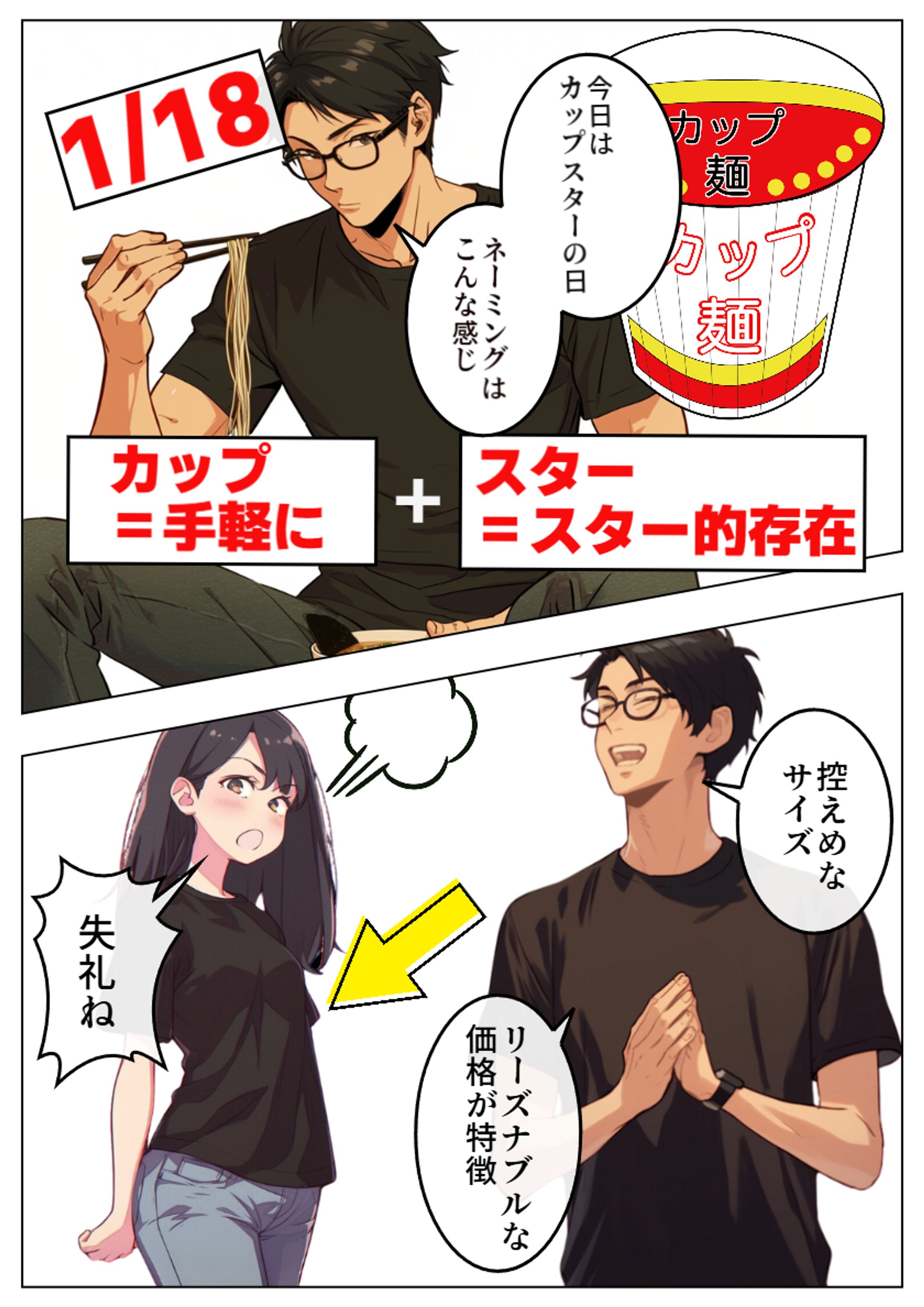 今日は何の日：1月18日　カップスターの日-1