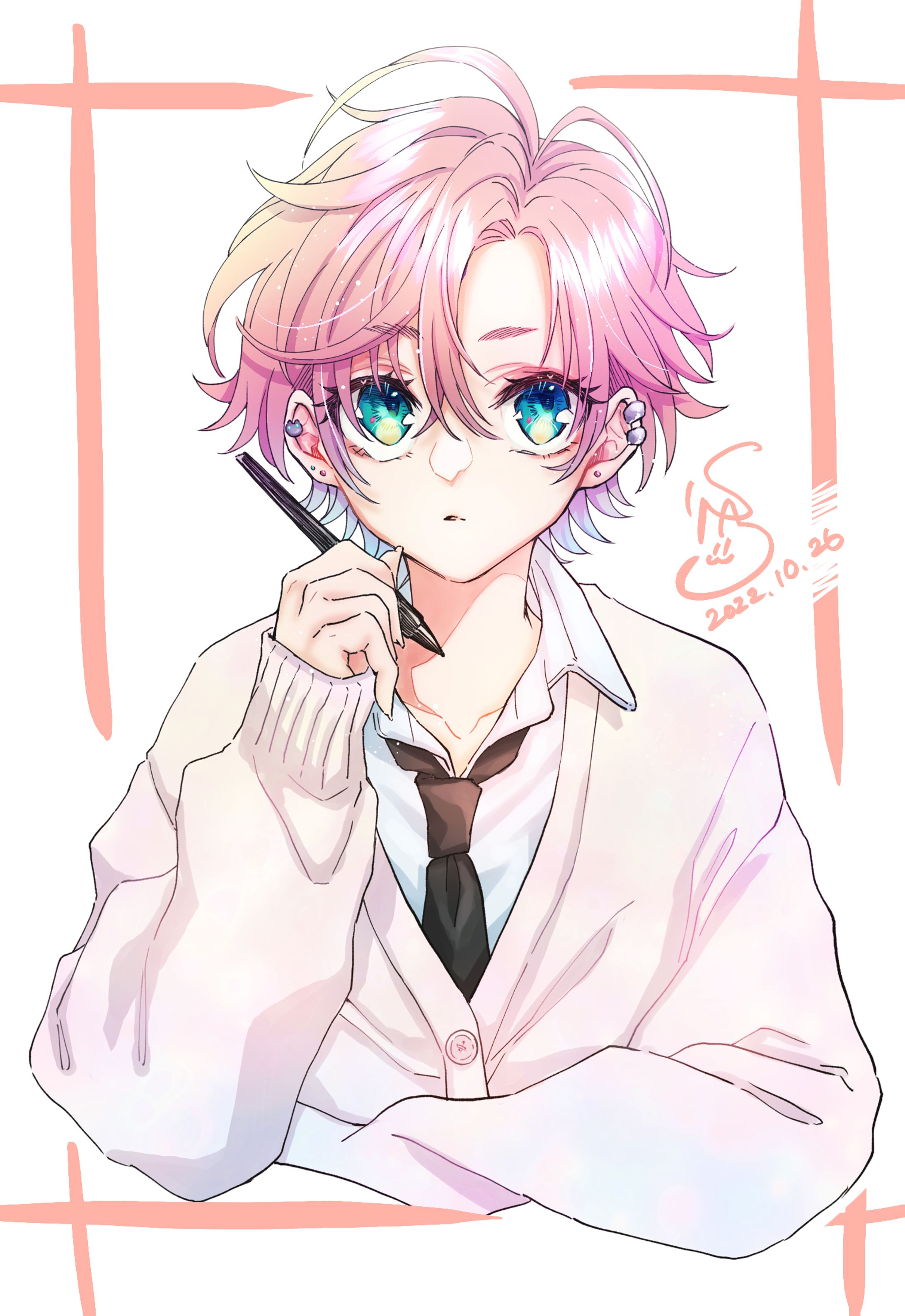 配信サムネイル用イラスト｜汐耶サイ/2022.10.26-1