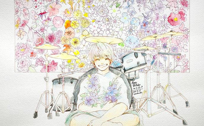 誕生日お祝いファンアート【アナログ】
