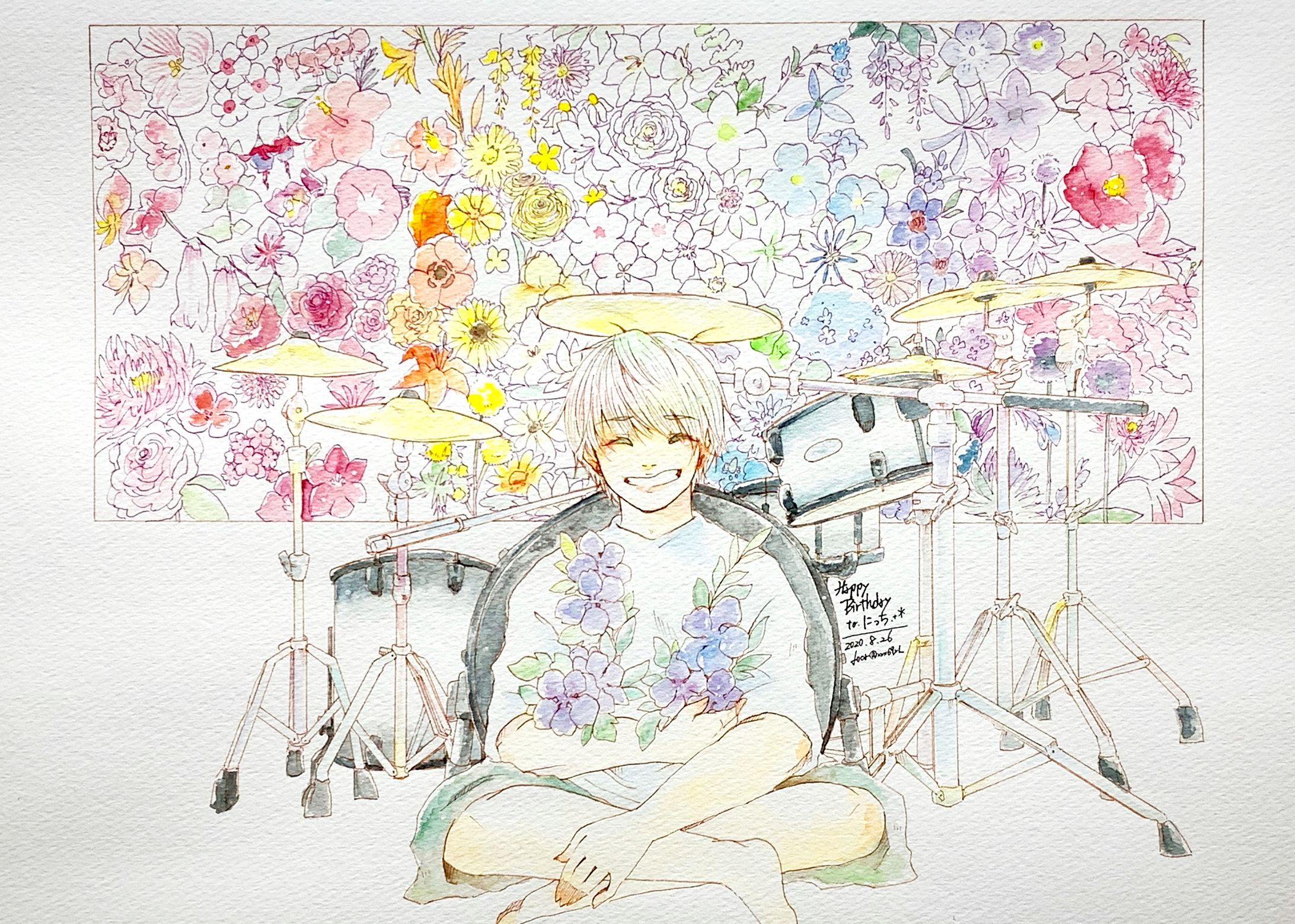 誕生日お祝いファンアート【アナログ】-1