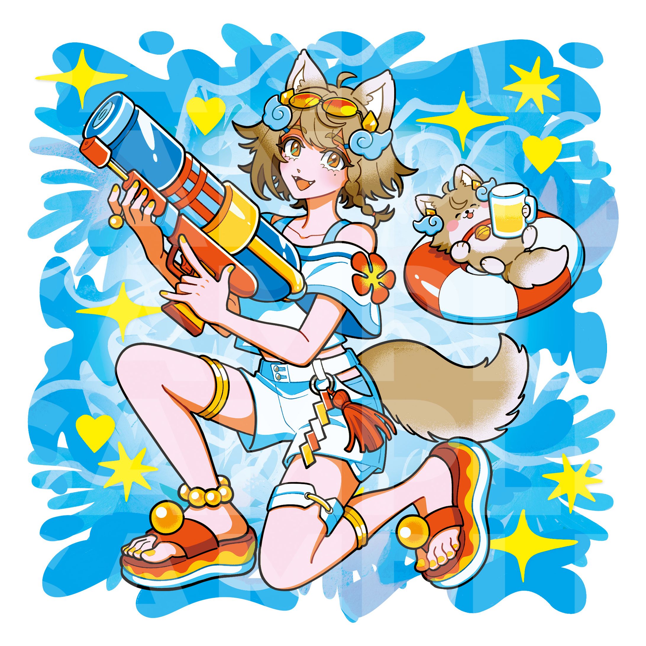 【Client work】more than language × 雨庭やえ オリジナルラベルクラフトビール第二弾 イラスト-1