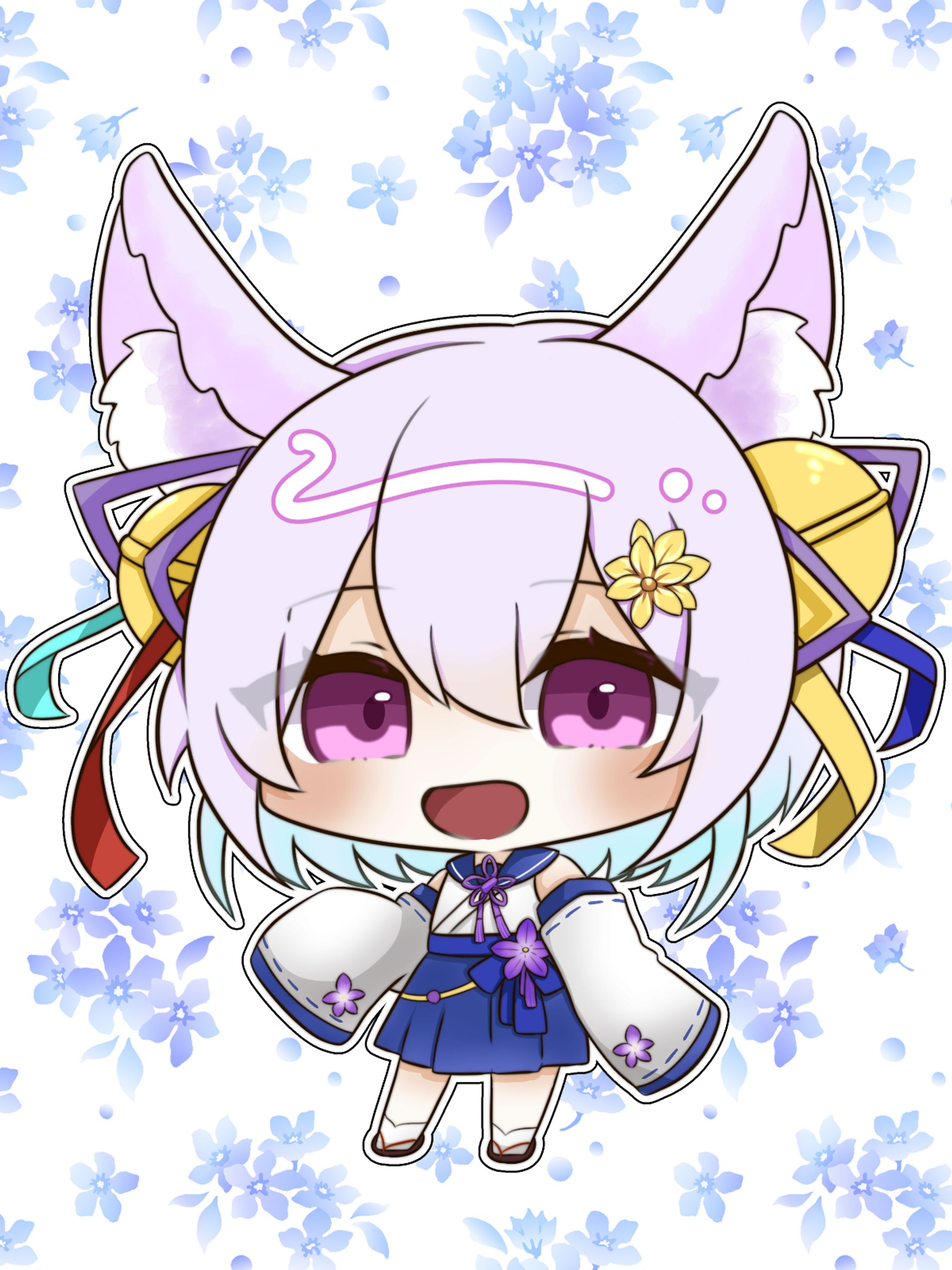 岡止々岐ベルフラワー様┊イラスト企画より-1
